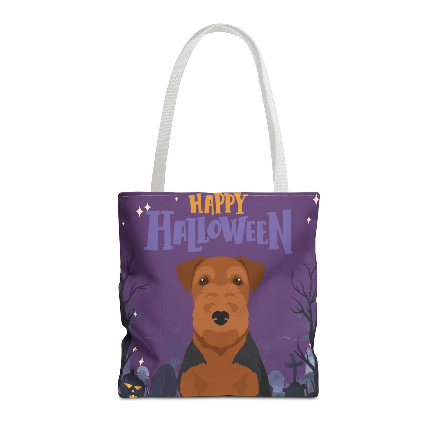 Welsh Terrier Dog Happy Halloween Tote Bag 16x16