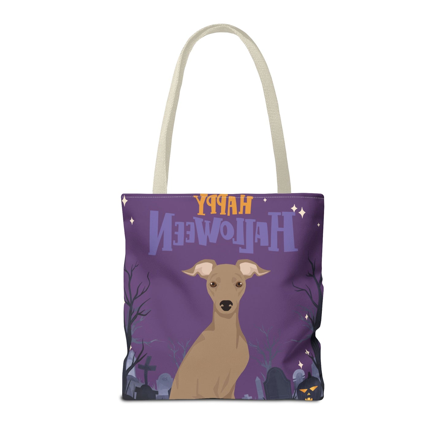 Italian Greyhound Dog Happy Halloween Tote Bag 16x16
