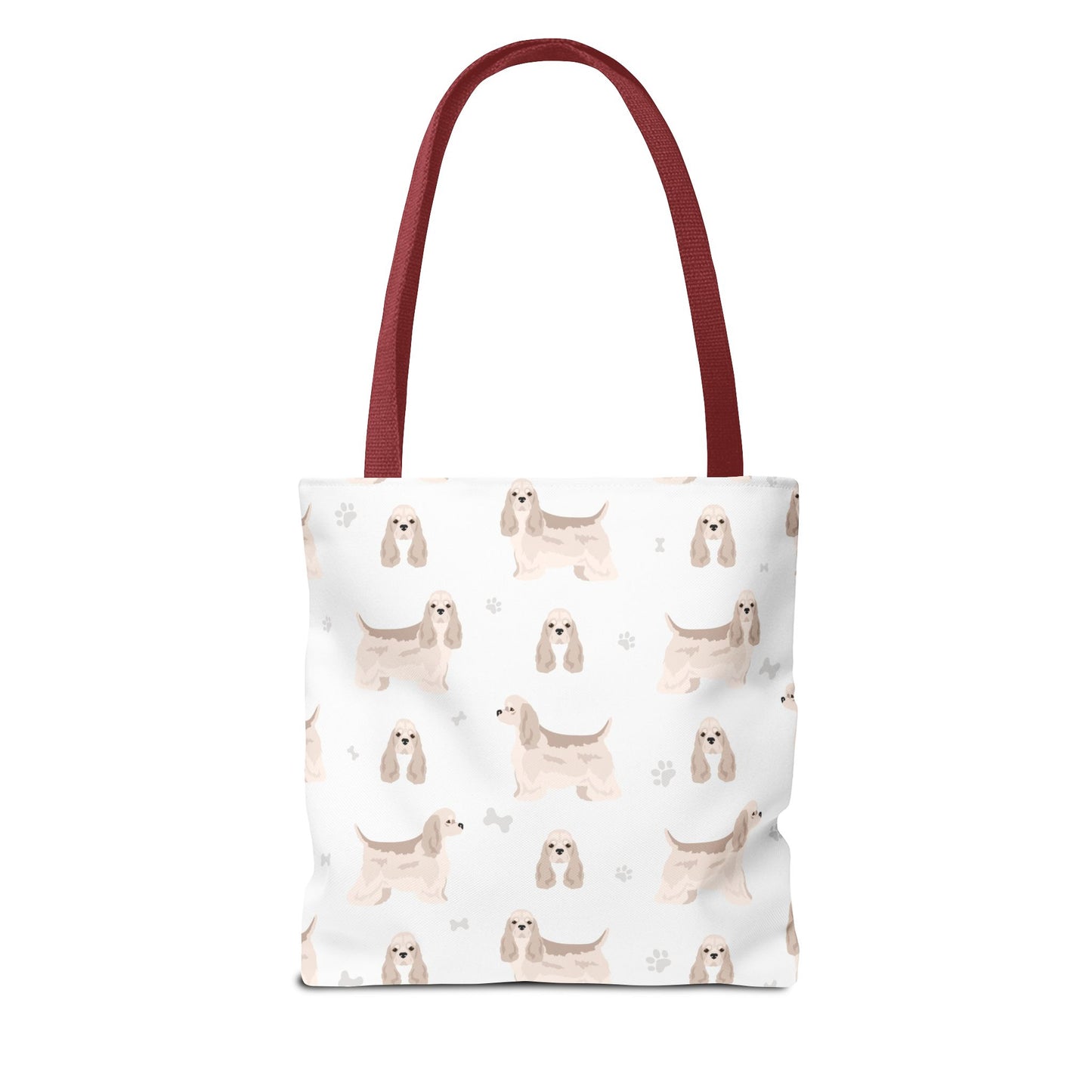 American Cocker Spaniel Dog Tote Bag, Cocker Spaniel Dog Mom Gift