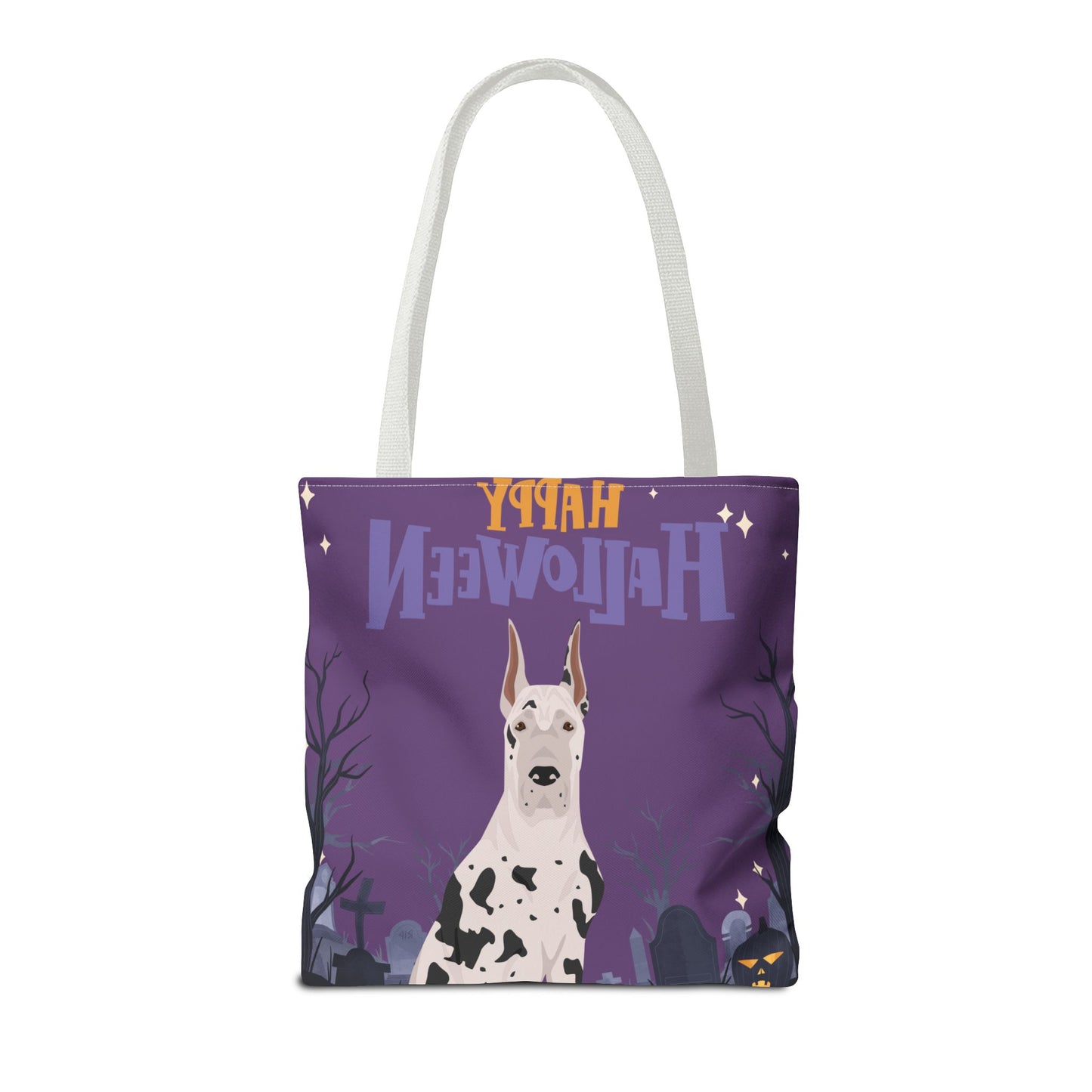 Great Dane Dog Happy Halloween Tote Bag 16x16
