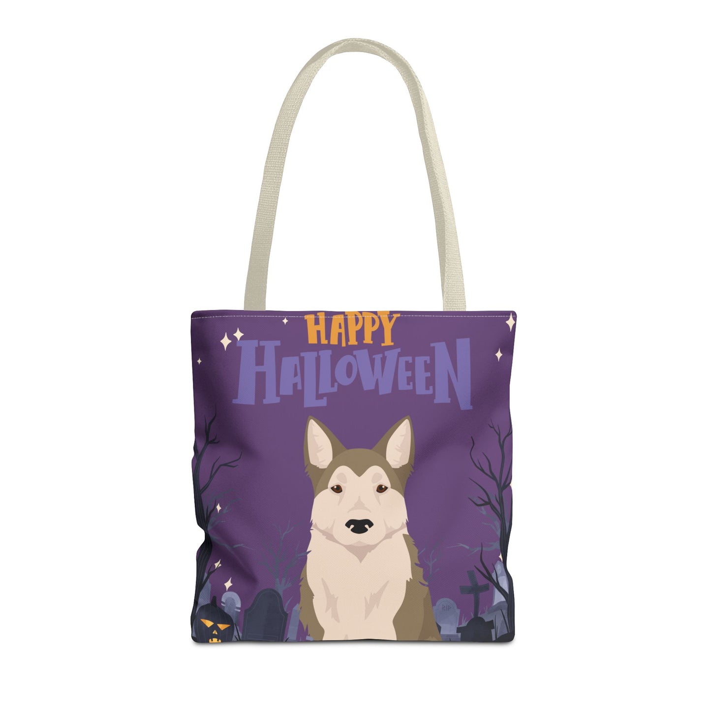 West Siberian Laika Dog Happy Halloween Tote Bag 16x16