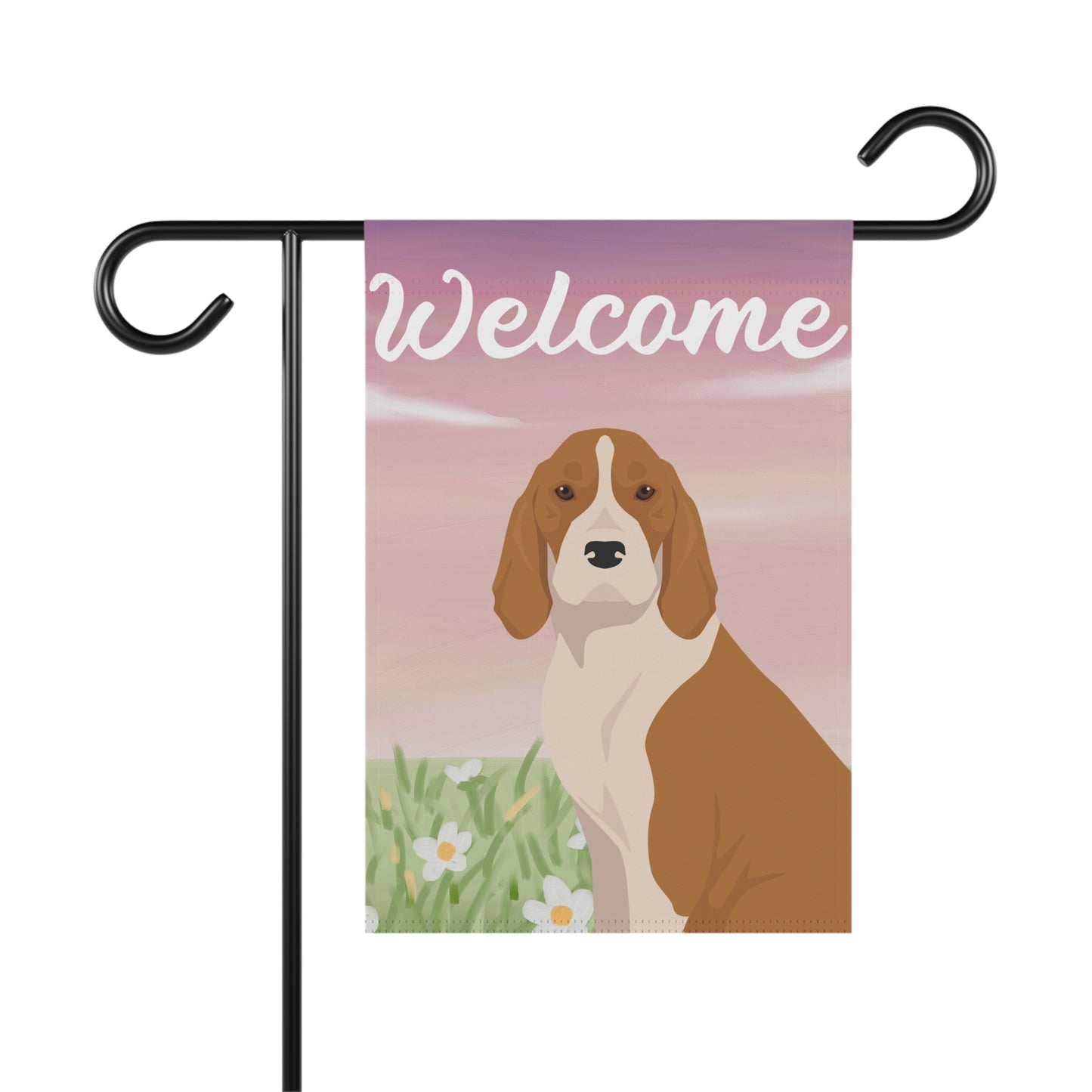 American English Coonhoud Dog Welcome Garden Flag