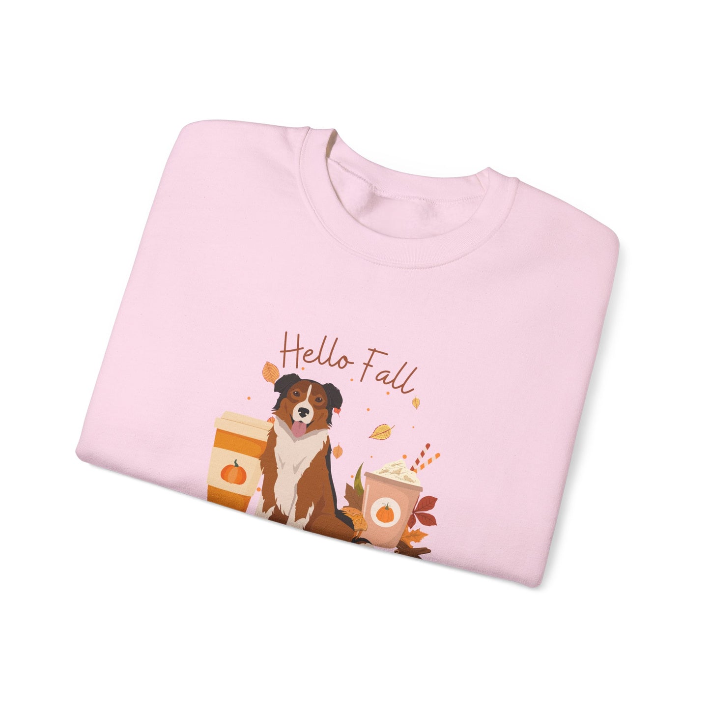 English Shepherd Dog Fall Unisex Heavy Blend Crewneck Sweatshirt