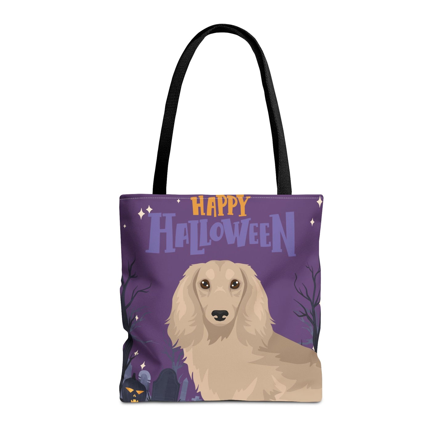 Dachshund Dog Happy Halloween Tote Bag 16x16