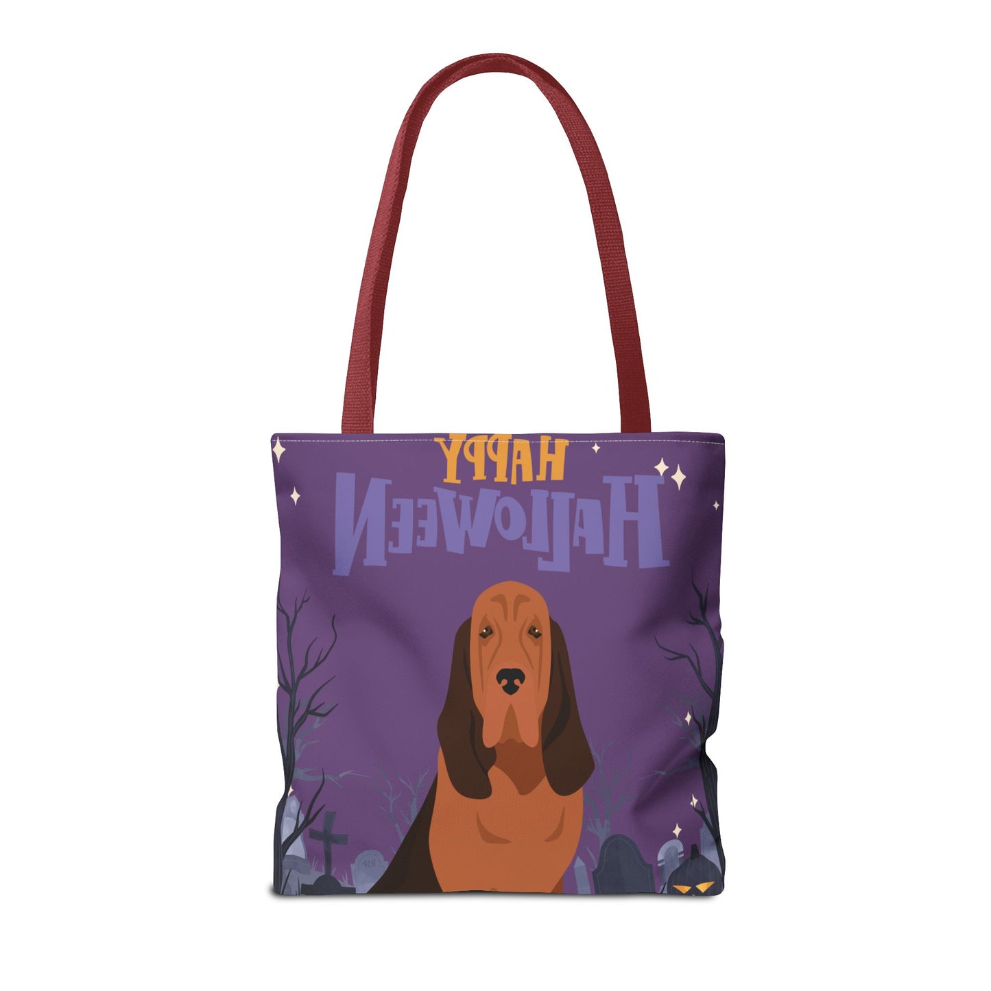 Bloodhound Dog Happy Halloween Tote Bag 16x16