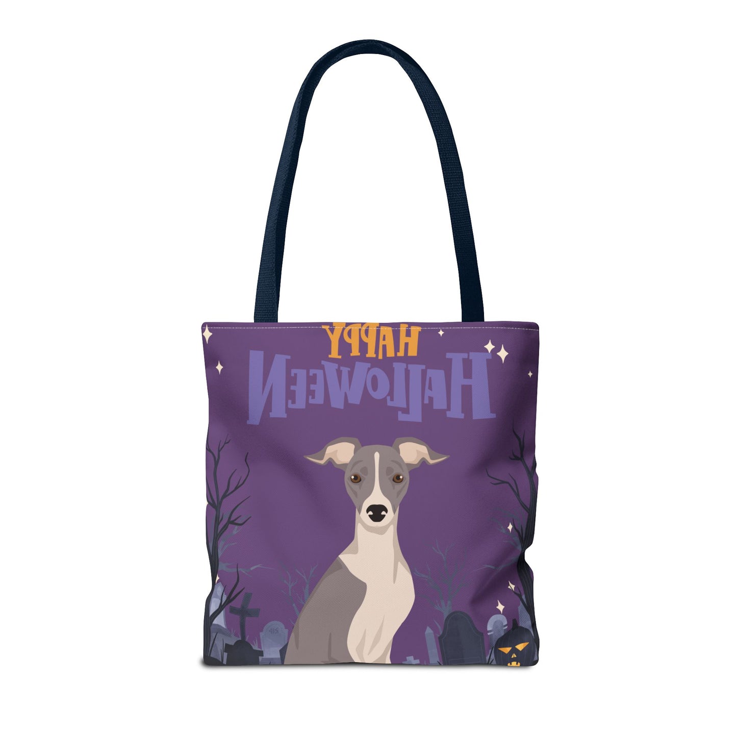 Italian Greyhound Dog Happy Halloween Tote Bag 16x16
