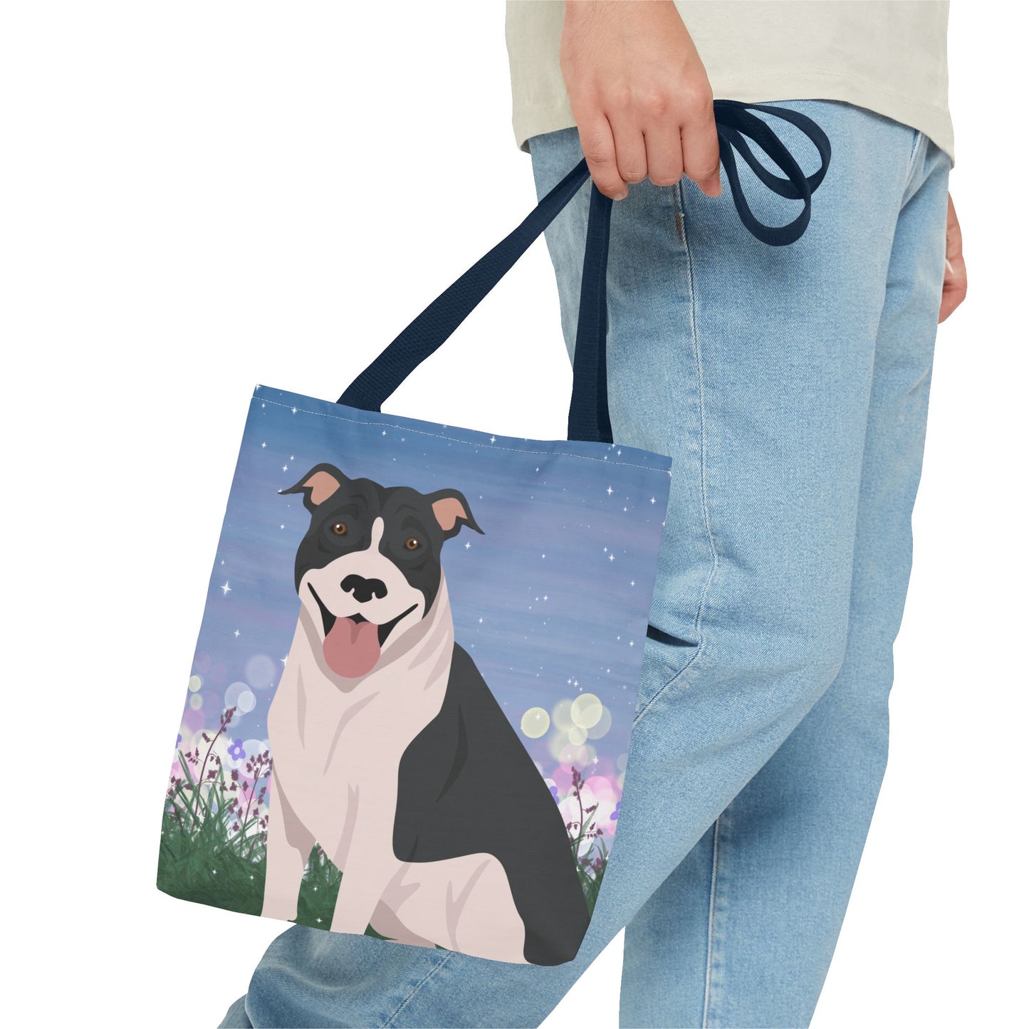 Pit Bull Dog Tote Bag 13x13