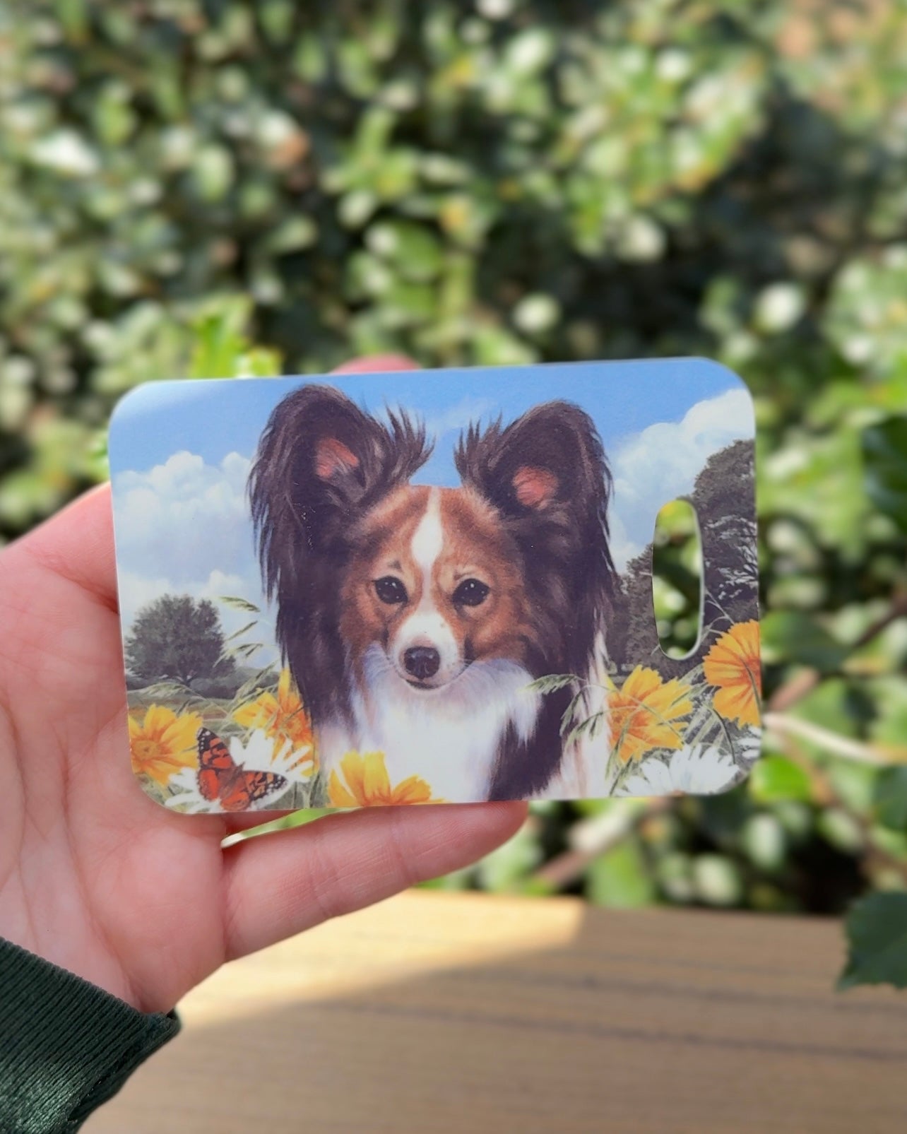 Papillon Dog Luggage Tag
