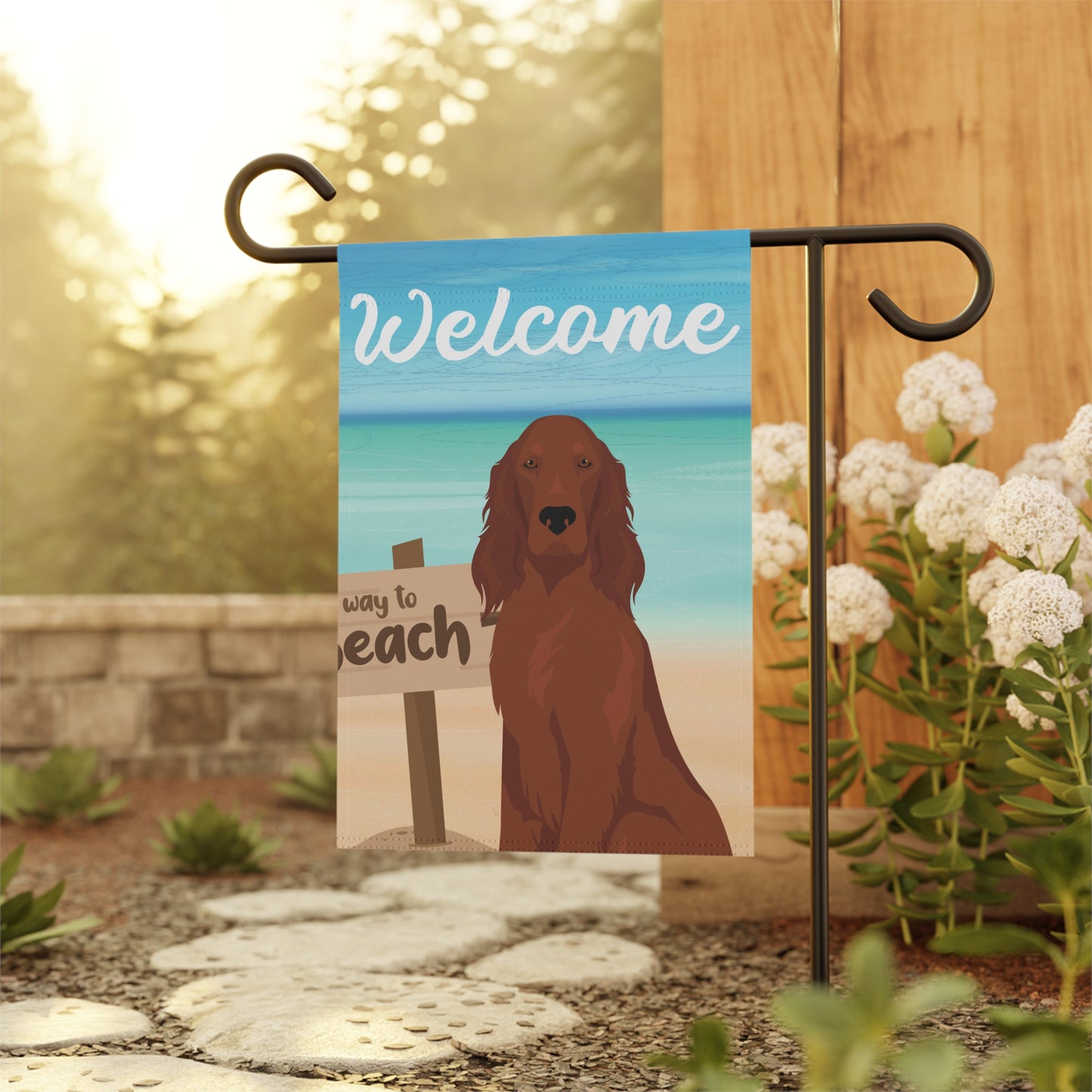 Irish Setter Dog Garden Flag