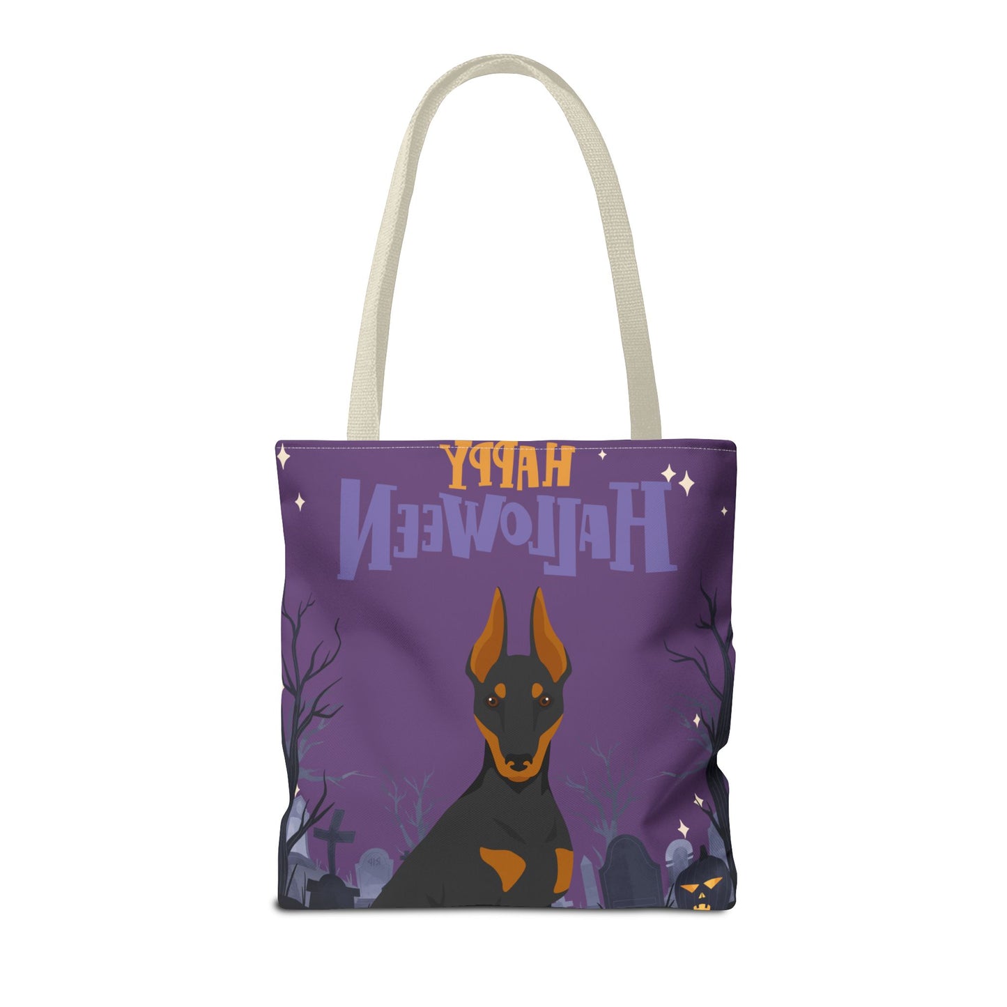 Manchester Terrier Dog Happy Halloween Tote Bag 16x16