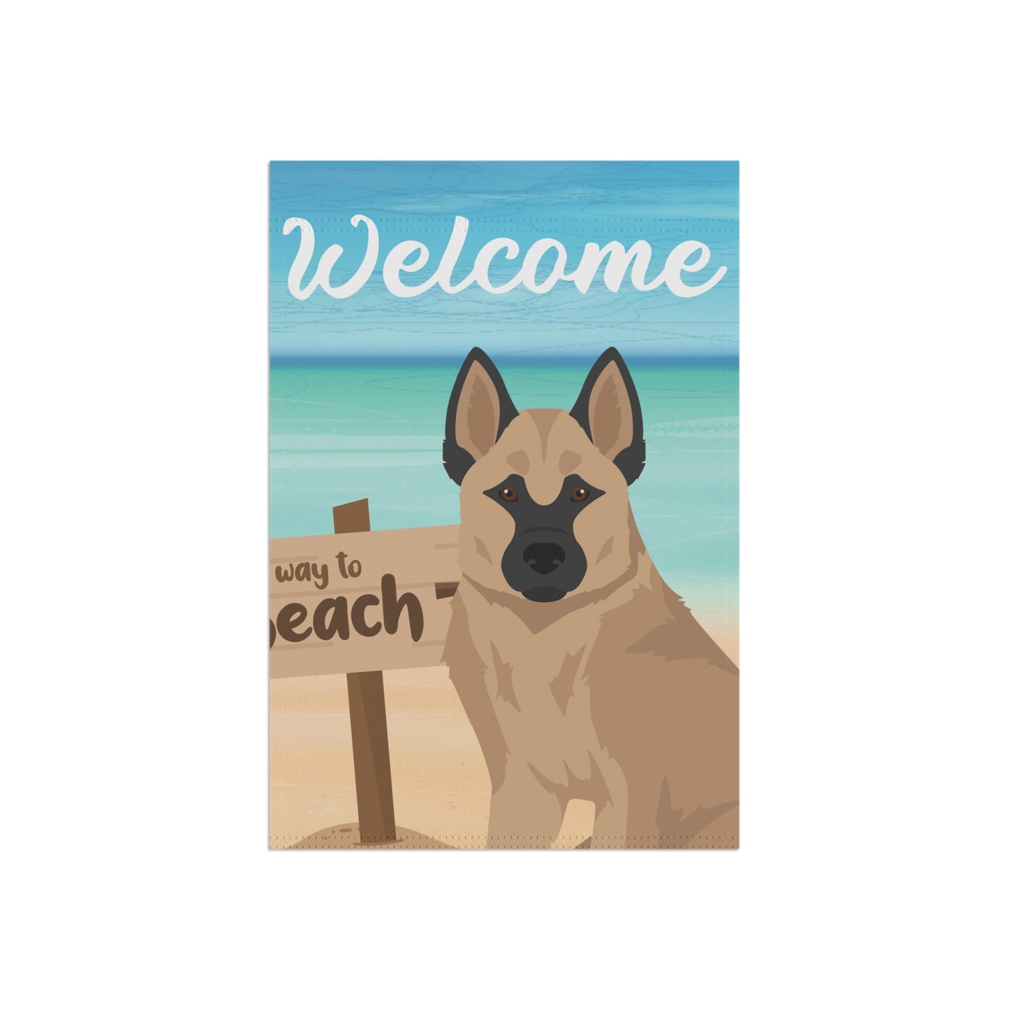 Hallefors Elkhound Dog Garden Flag