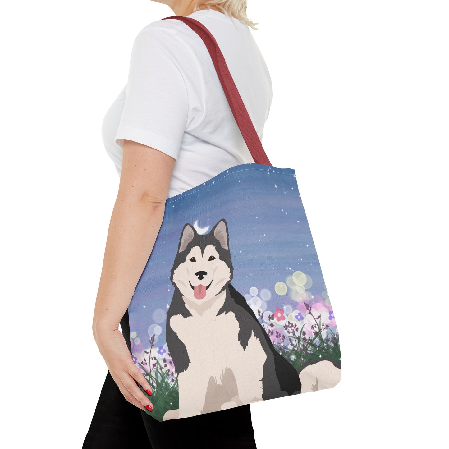 Alaskan Malamute Dog Tote Bag 16x16