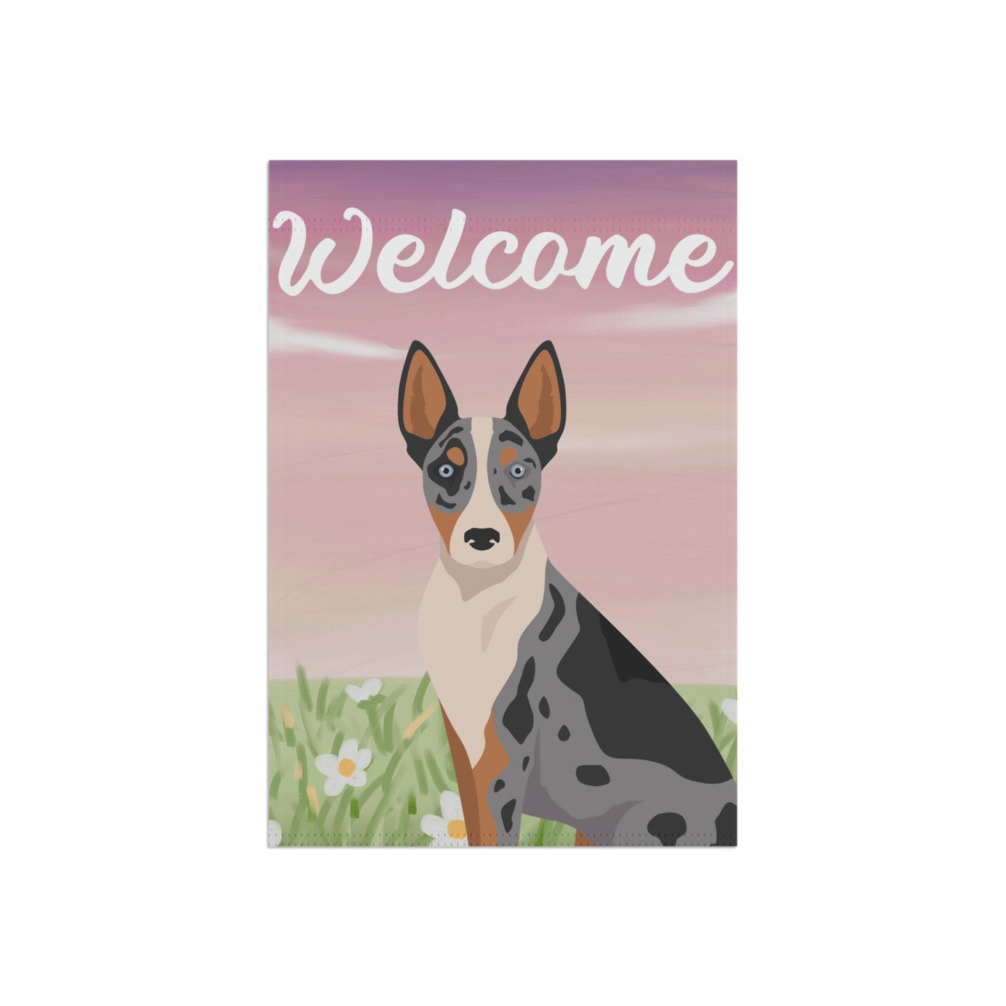 Australian Koolie Dog Welcome Garden Flag