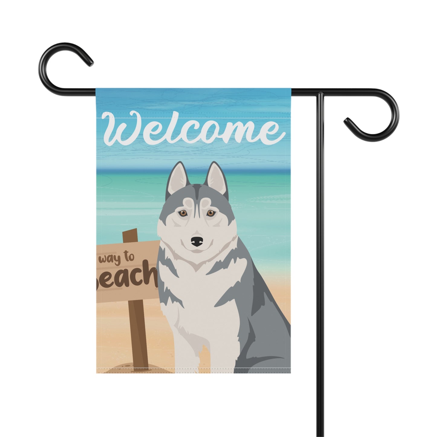 Siberian Husky Dog Garden Flag