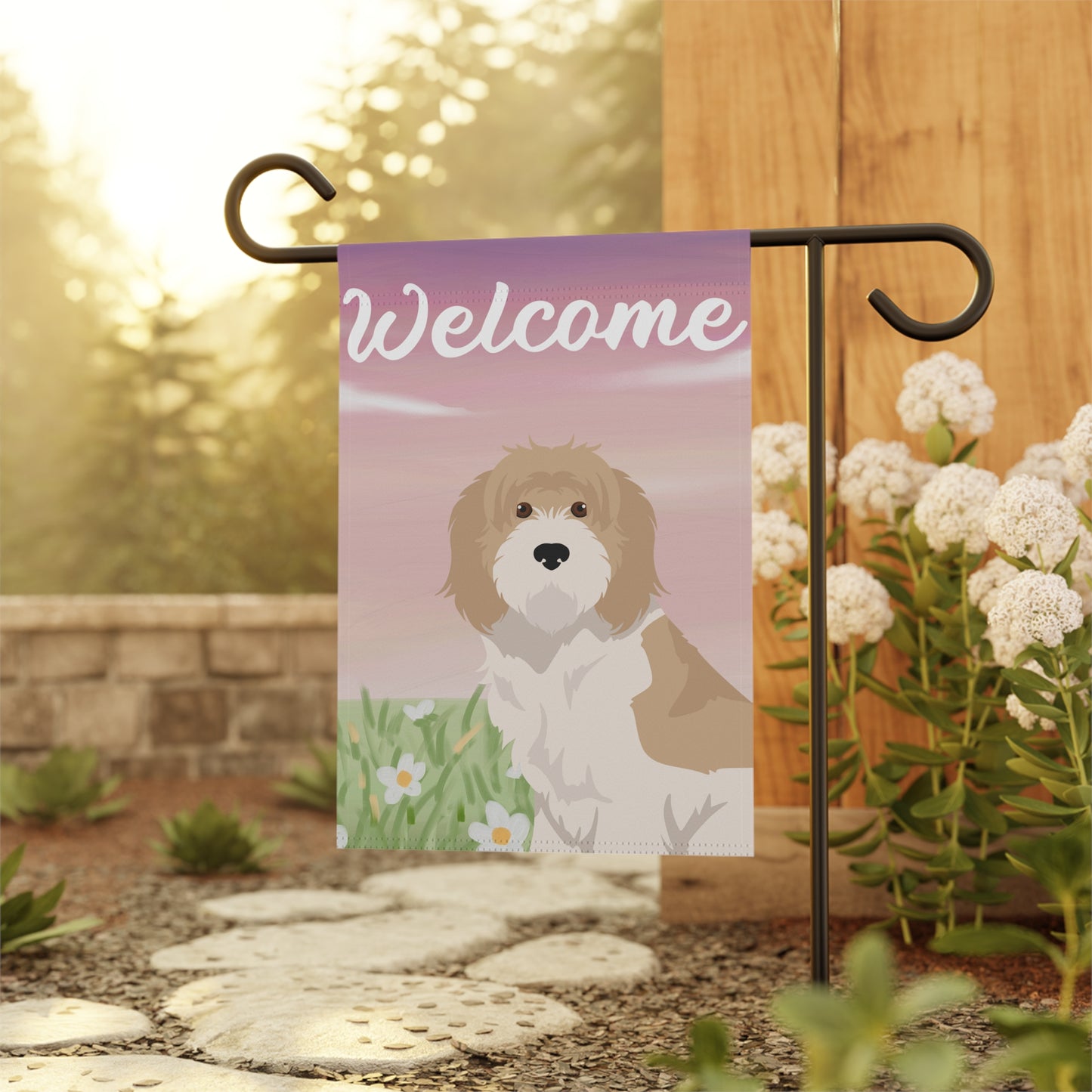 Grand Basset Griffon Vendeen Dog Welcome Garden Flag
