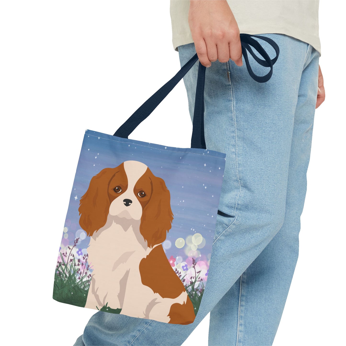 Cavalier King Charles Spaniel Dog Tote Bag 13x13