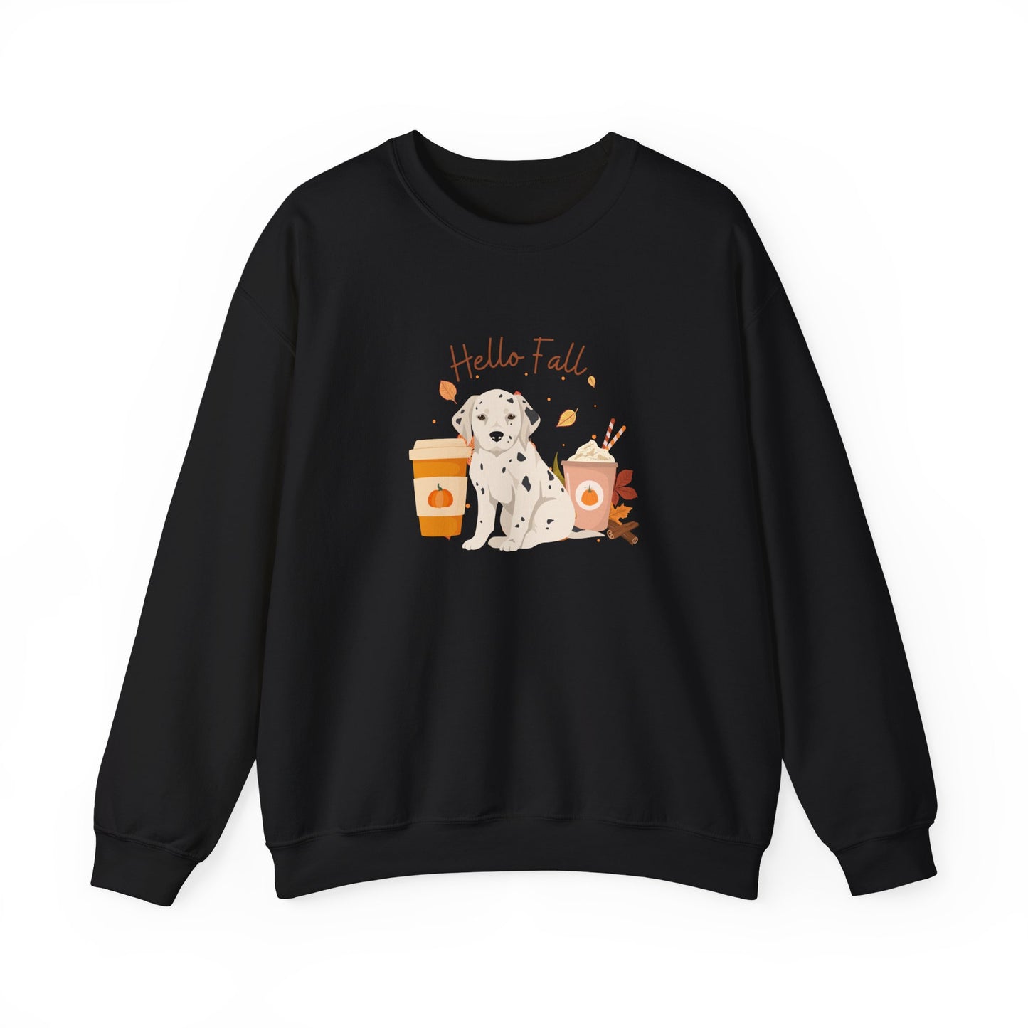 Dalmation Dog Fall Unisex Heavy Blend Crewneck Sweatshirt