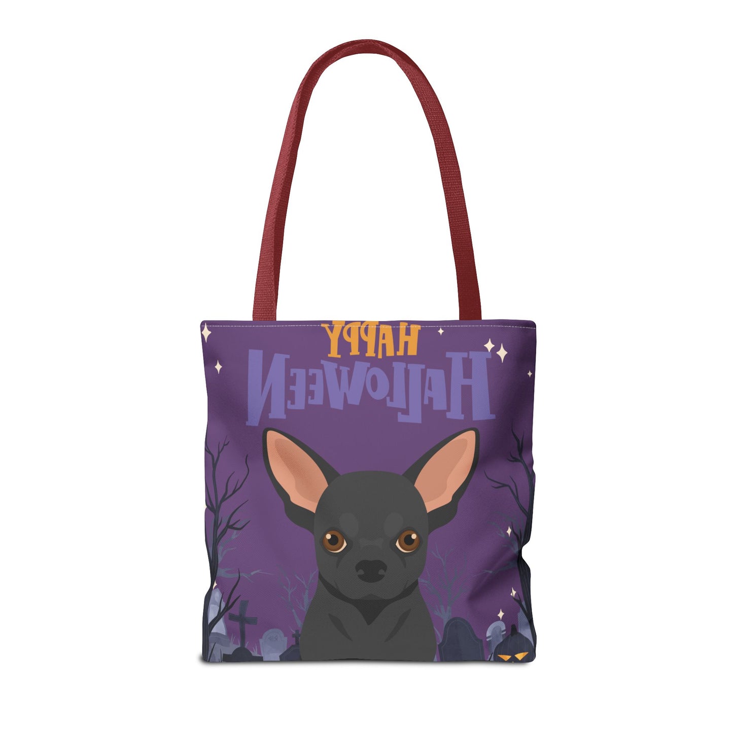 Chihuahua Dog Happy Halloween Tote Bag 16x16