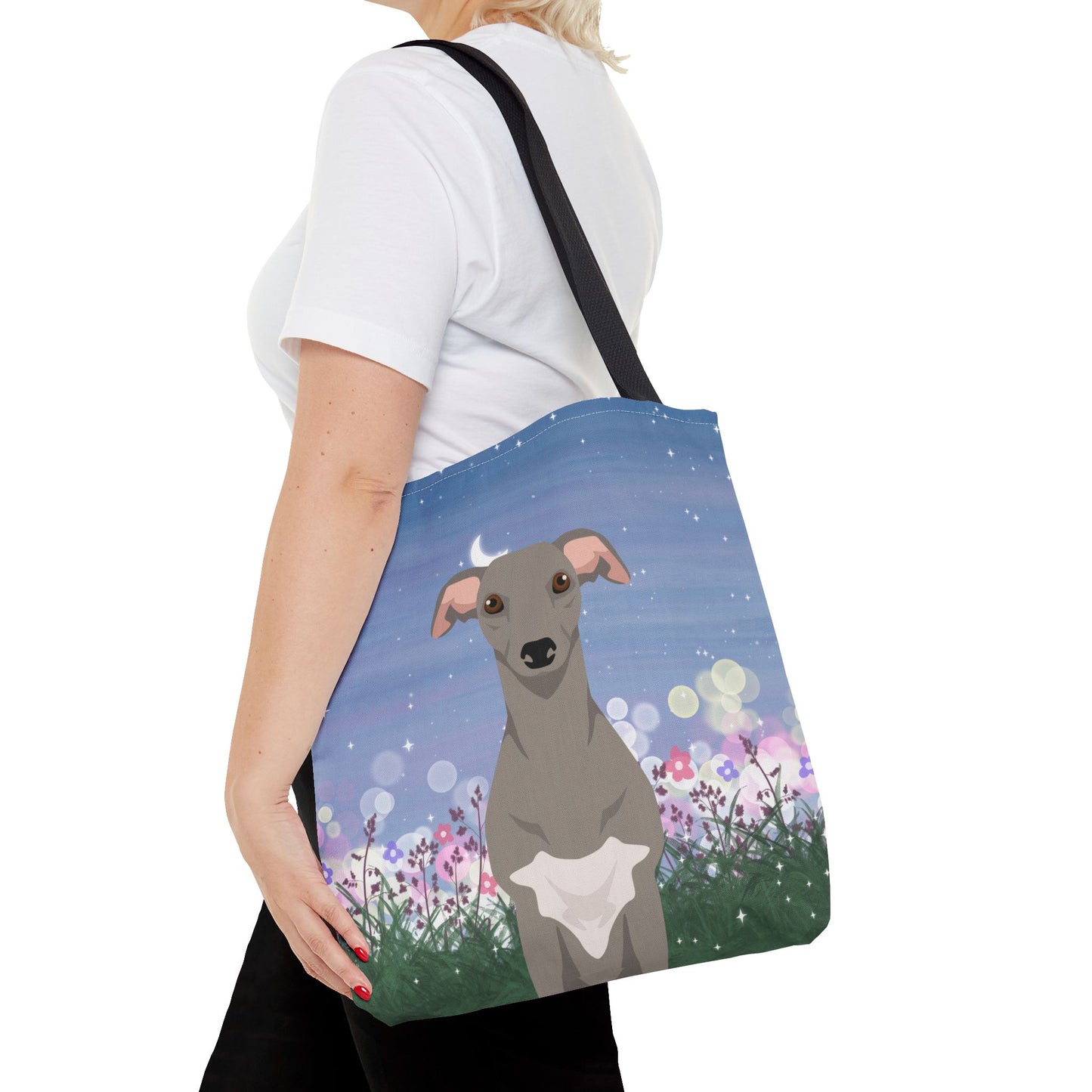 Whippet Dog Tote Bag 16x16