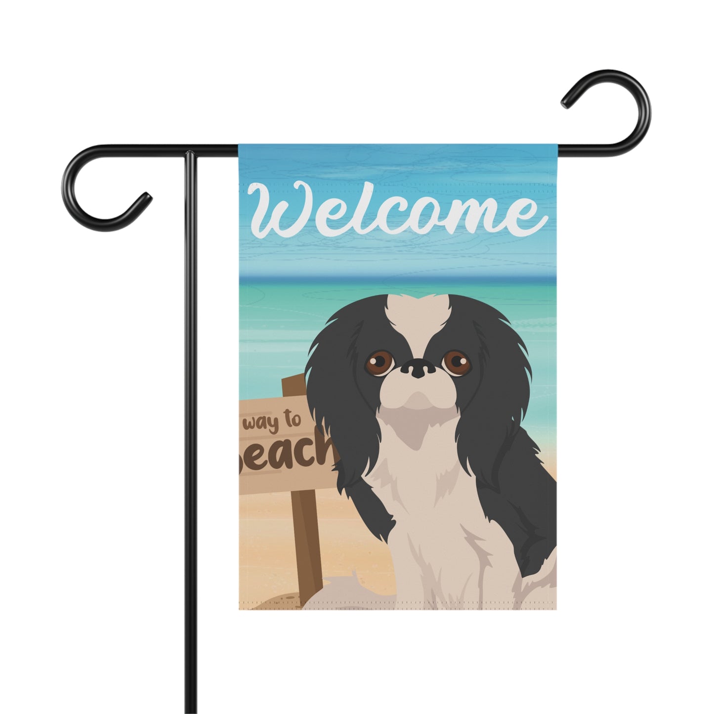 Japanese Chin Dog Garden Flag
