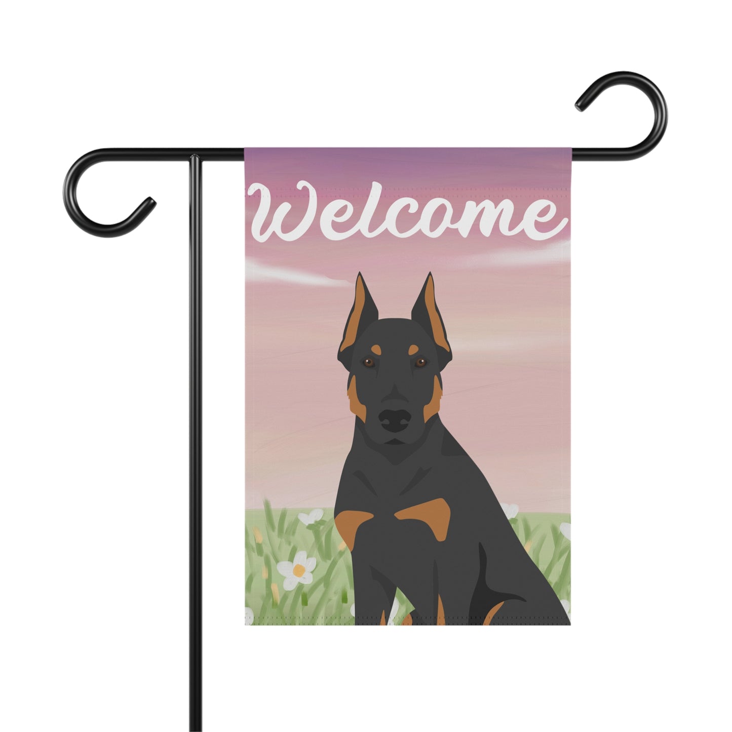 Beauceron Dog Welcome Garden Flag