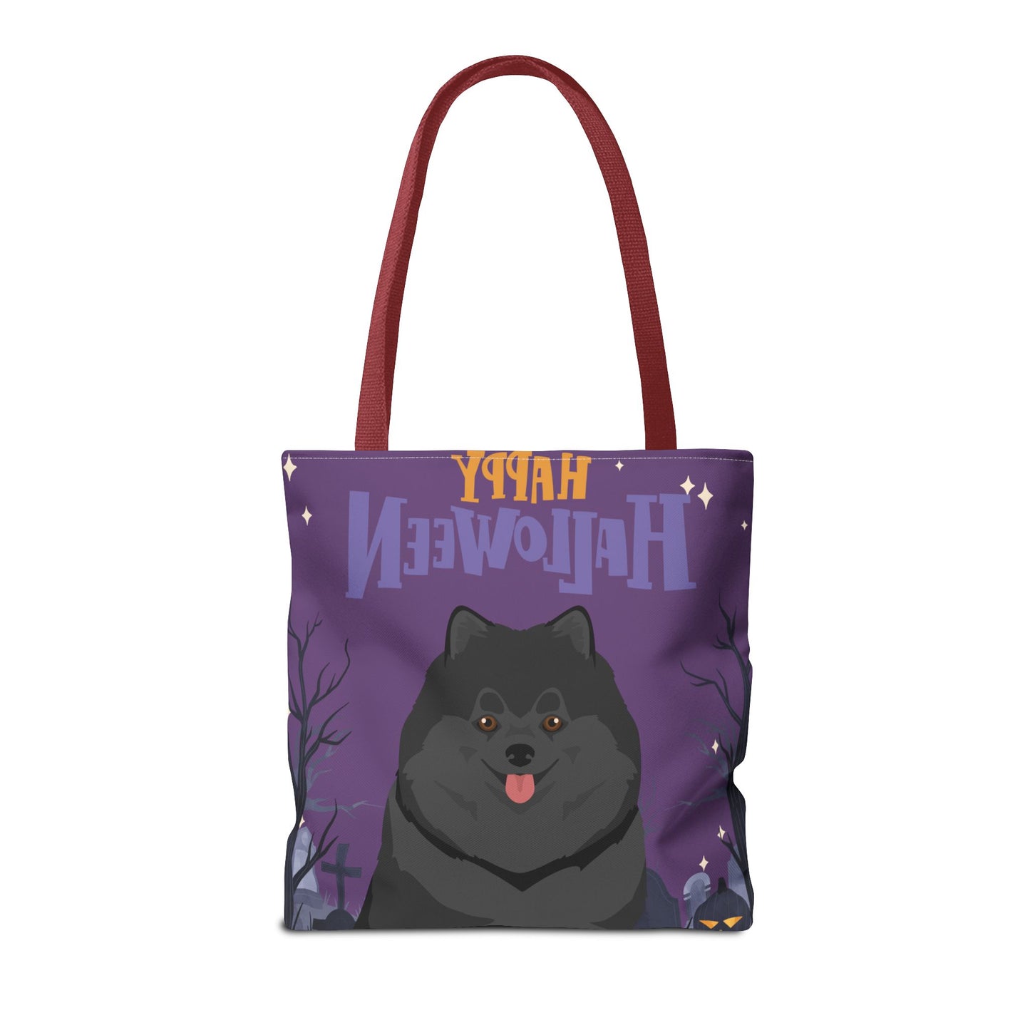 Pomeranian Dog Happy Halloween Tote Bag 16x16