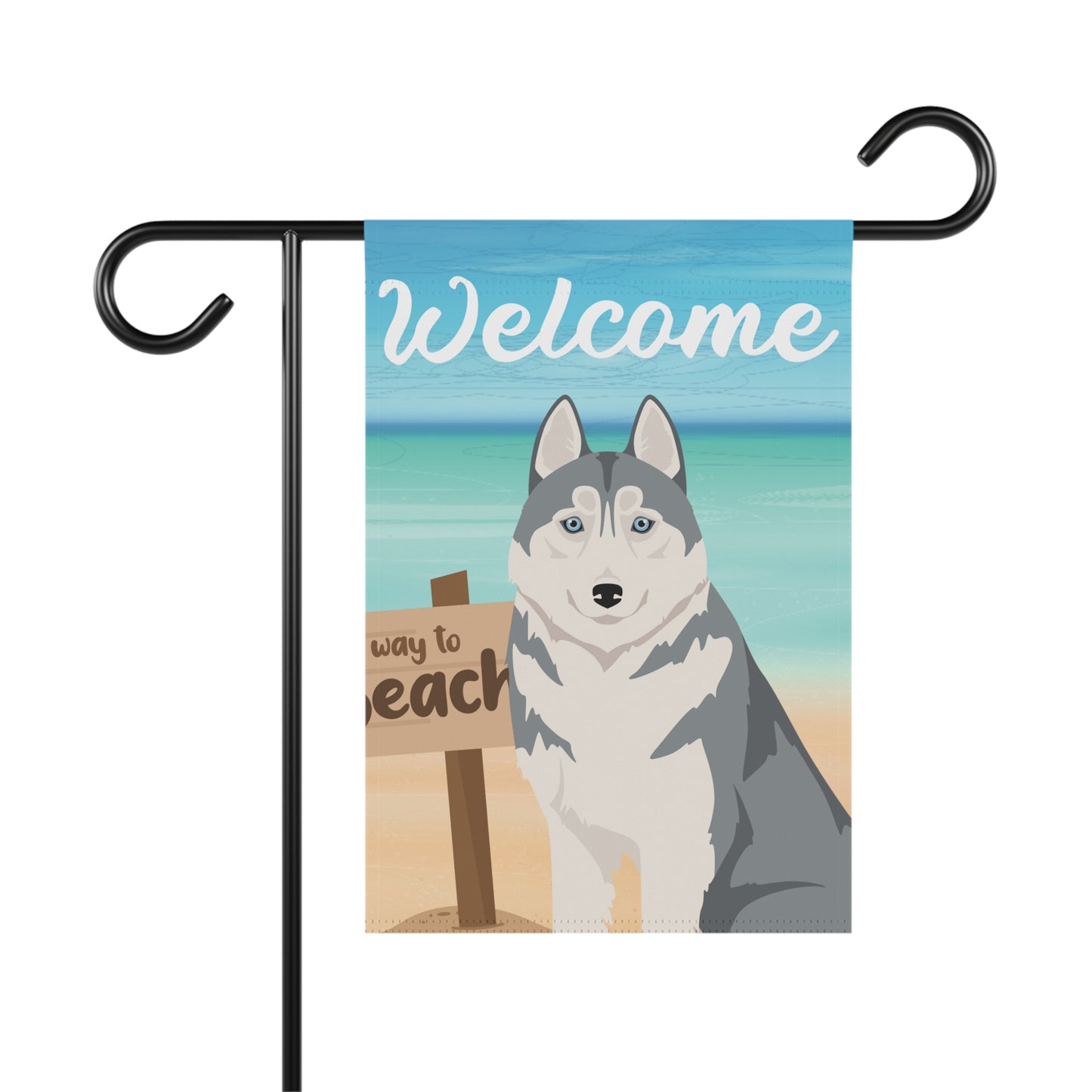 Siberian Husky Dog Garden Flag