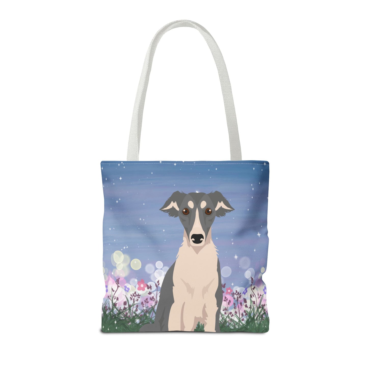 Silken Windhound Dog Tote Bag 16x16