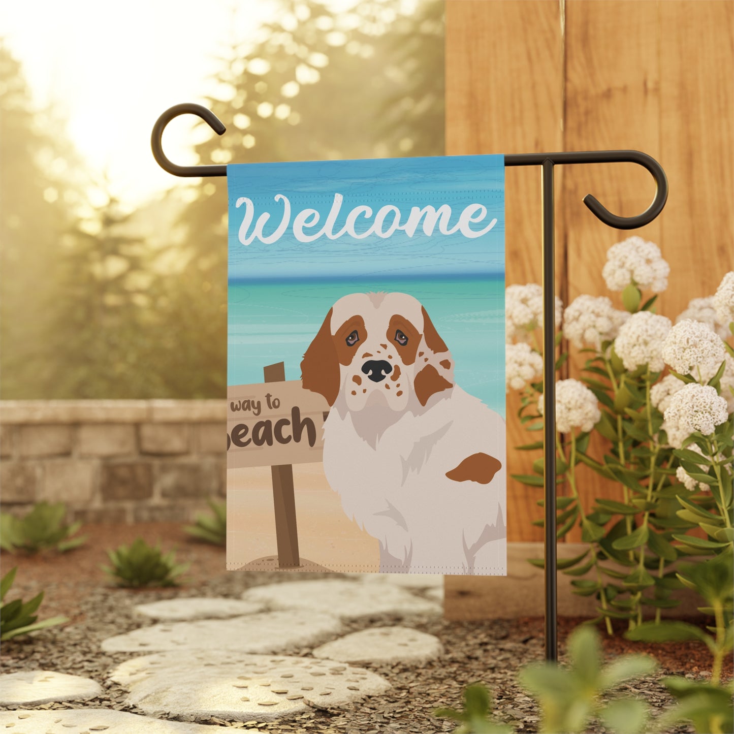 Clumber Spaniel Dog Garden Flag