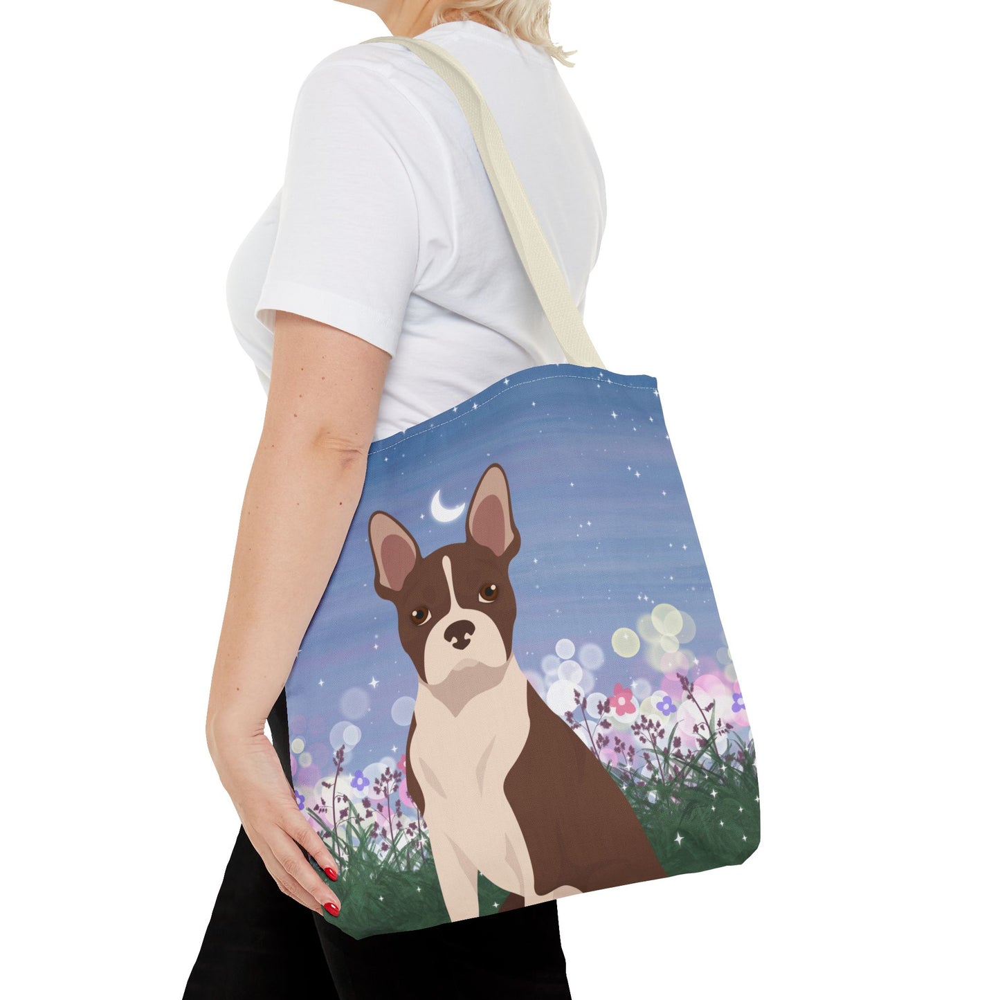 Boston Terrier Dog Tote Bag 16x16