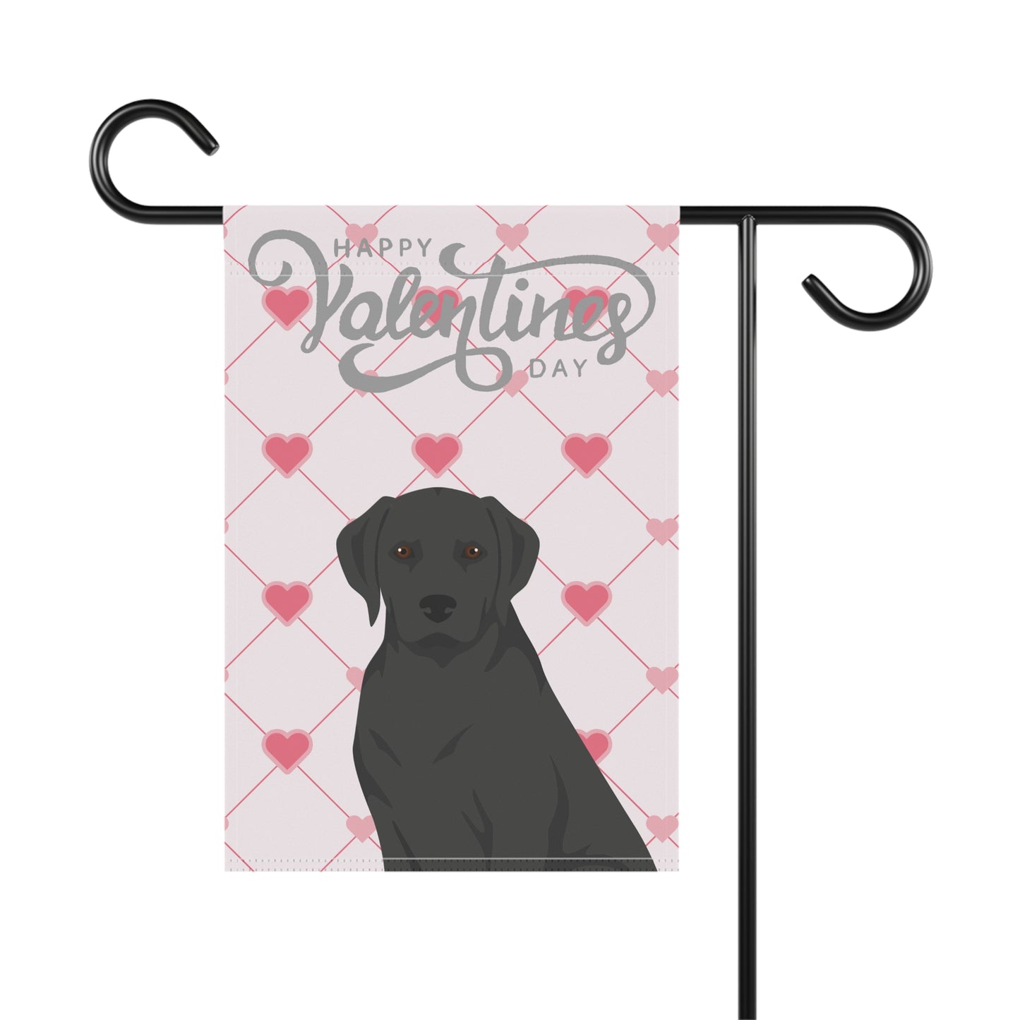 Labrador Retriever Dog Valentines Day Garden Flag