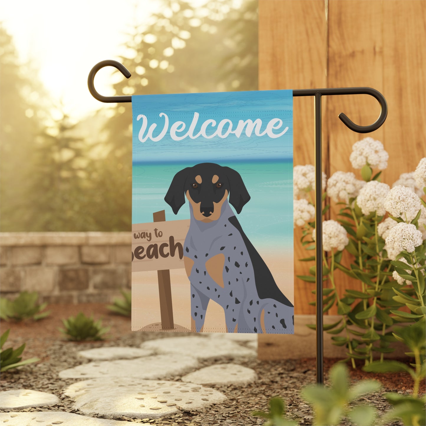 Bluetick Coonhound Dog Garden Flag
