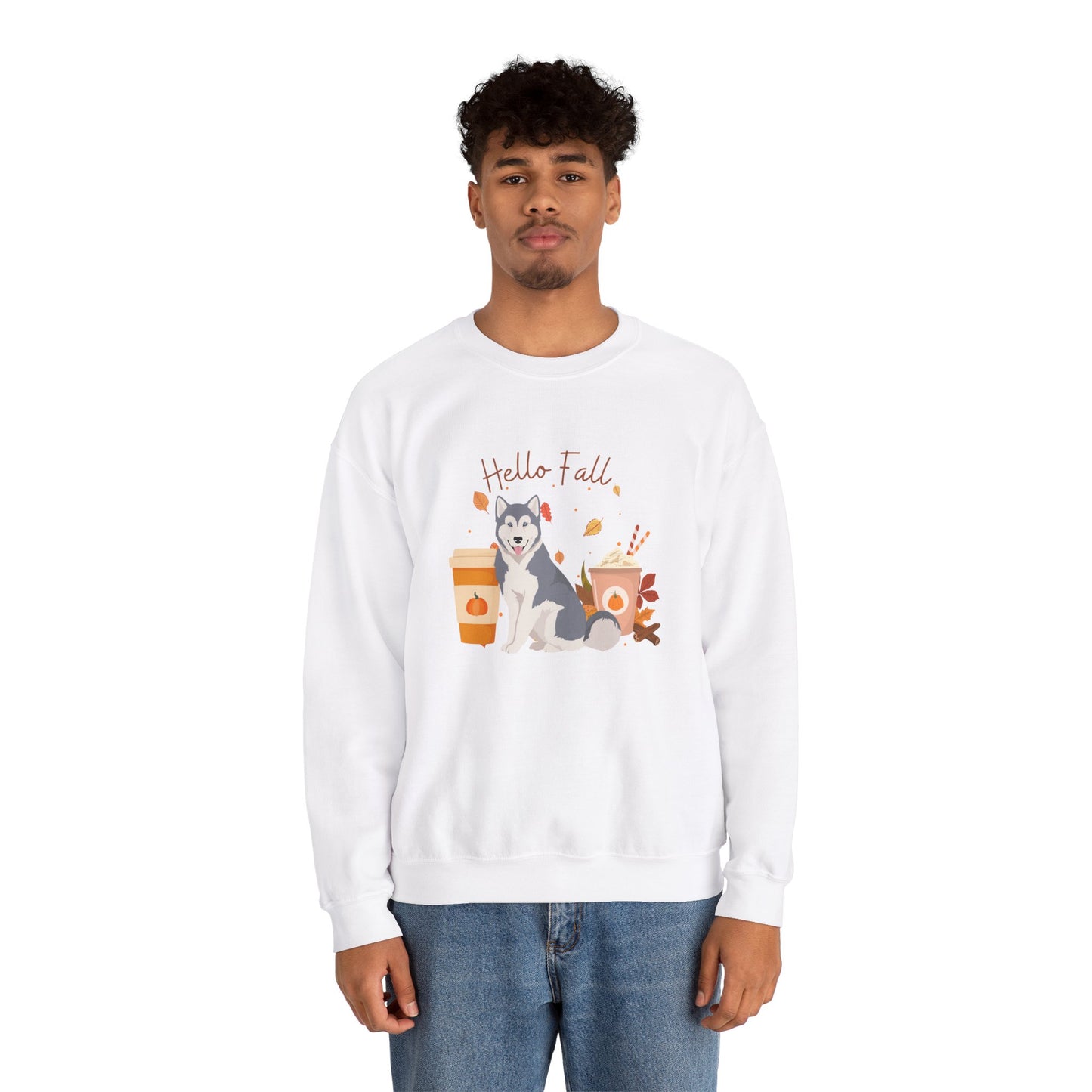 Copy of Copy of Copy of Canadian Inuit Dog Fall Halloween Unisex Heavy Blend Crewneck Sweatshirt