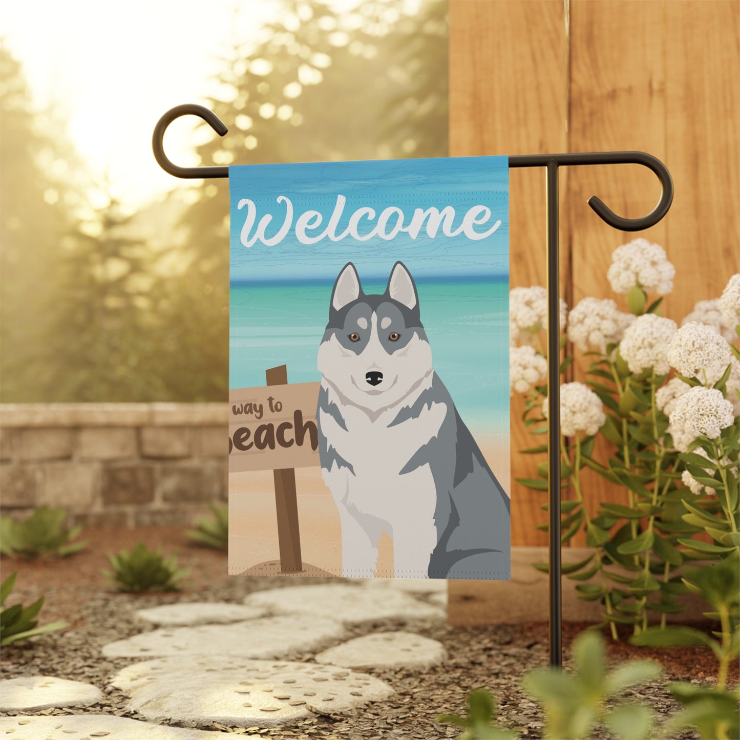 Siberian Husky Dog Garden Flag