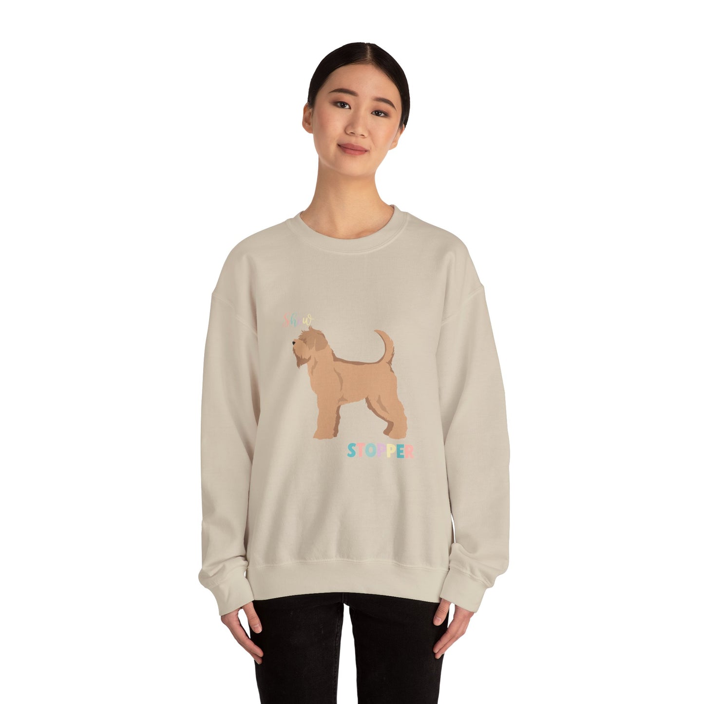Soft Coated Wheaten Terrier Dog Unisex Heavy Blend Crewneck Sweatshirt