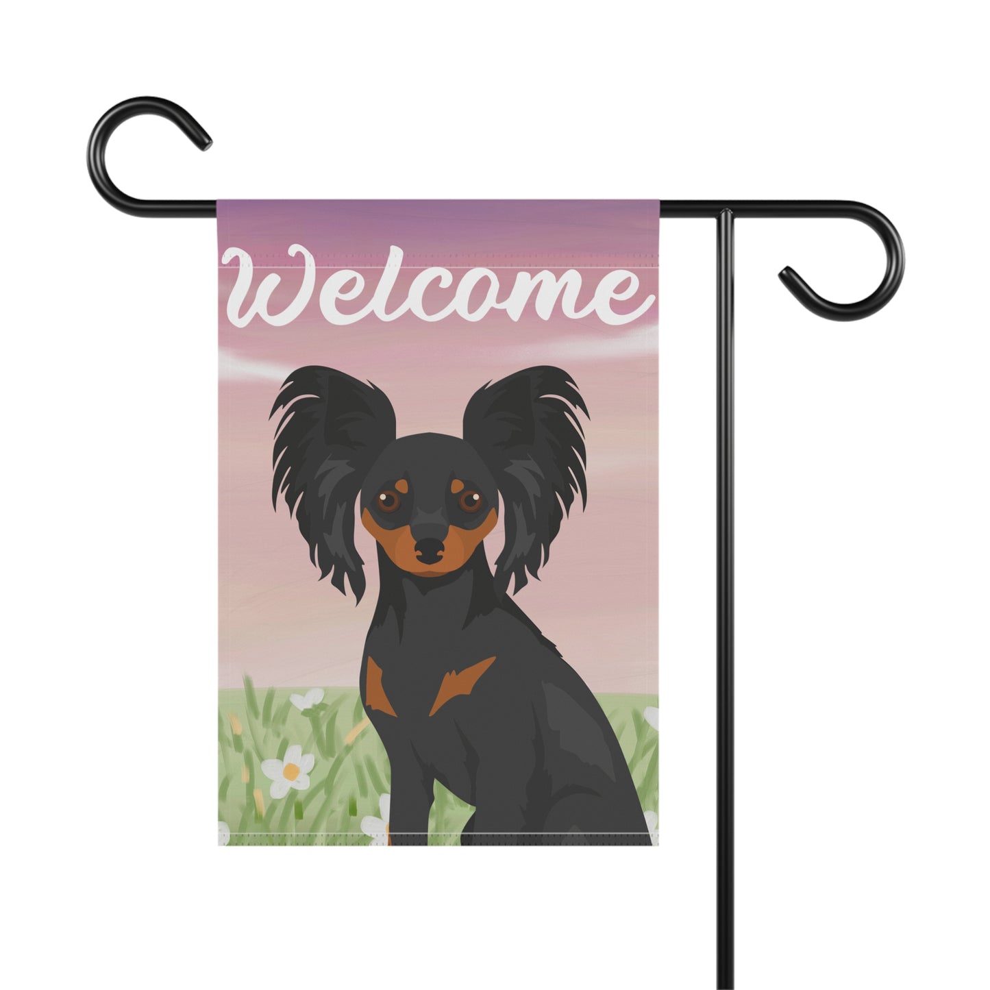 Russian Toy Dog Welcome Garden Flag