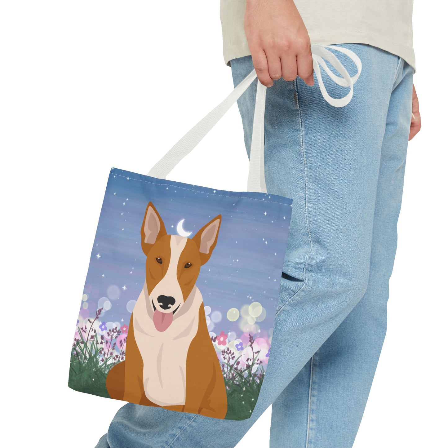 Bull Terrier Dog Tote Bag 13x13