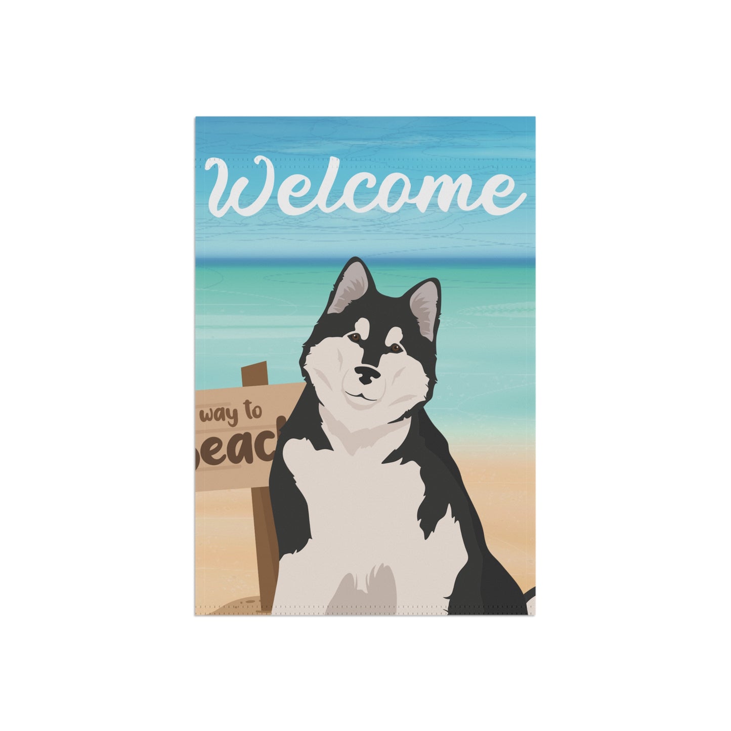 Alaskan Malamute Dog Garden Flag