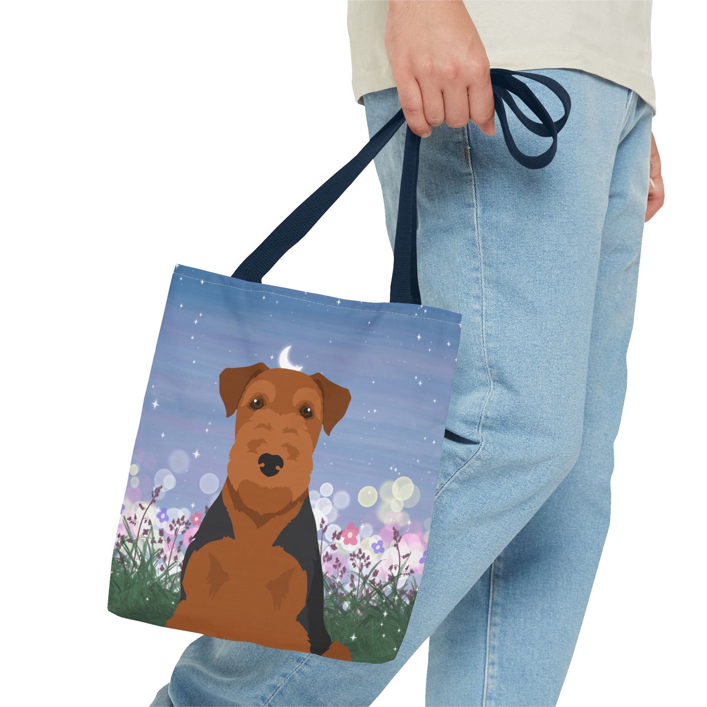 Welsh Terrier Dog Tote Bag 13x13