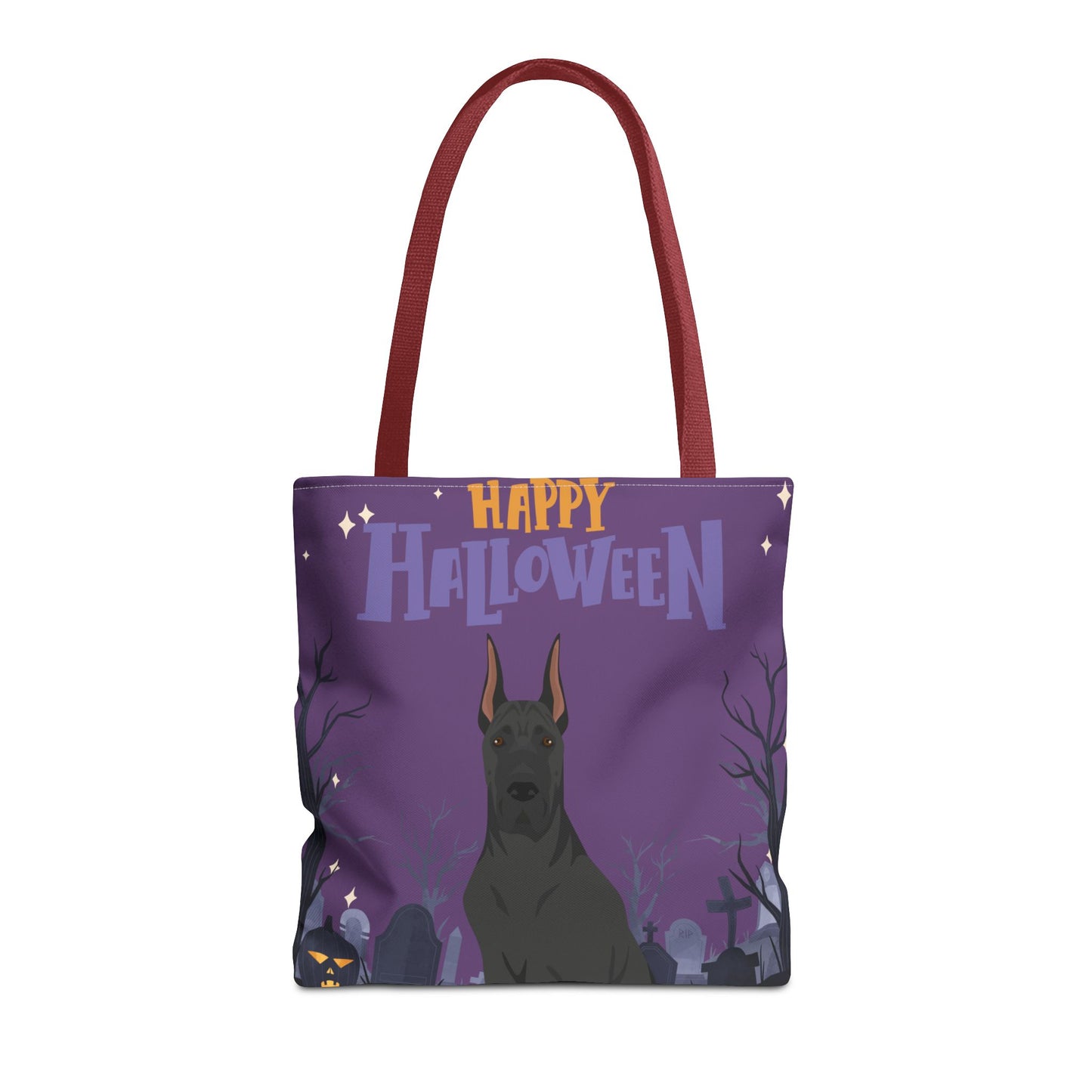 Great Dane Dog Happy Halloween Tote Bag 16x16