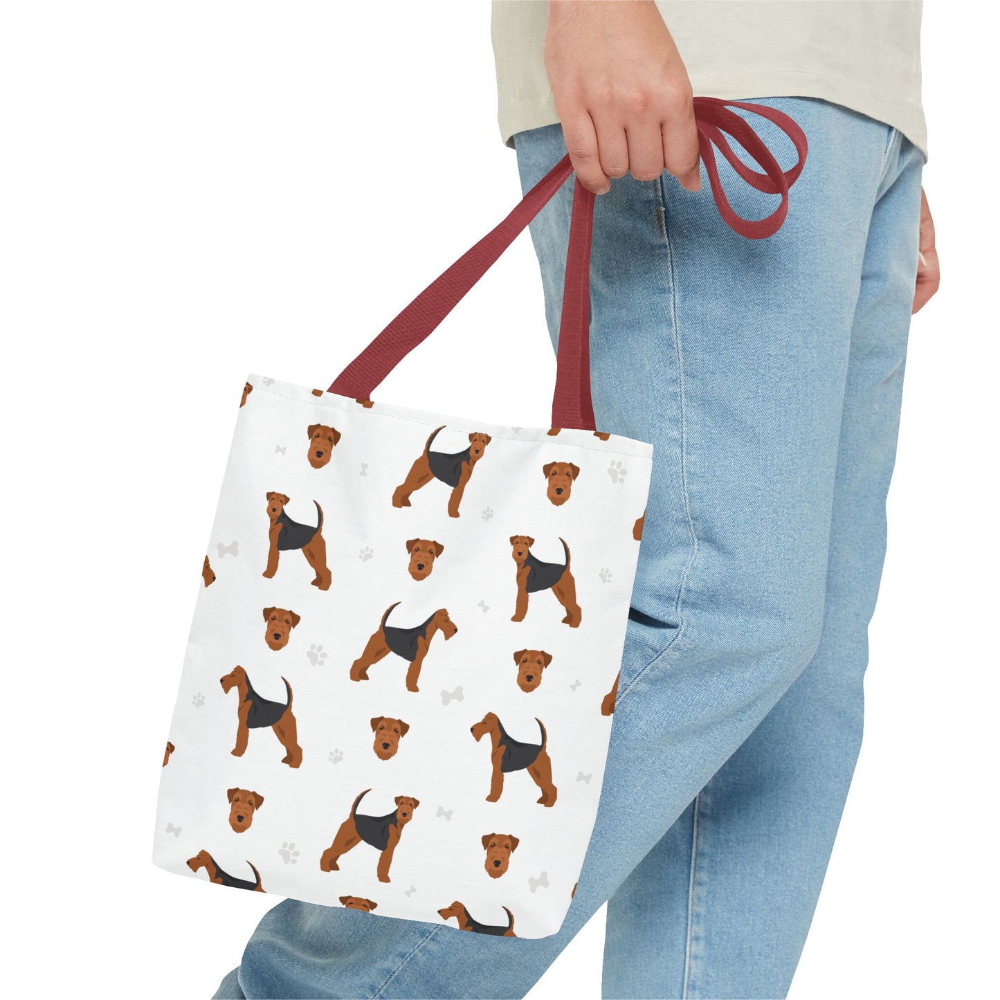 Welsh Terrier Dog Tote Bag, Welsh Terrier Dog Mom Gift