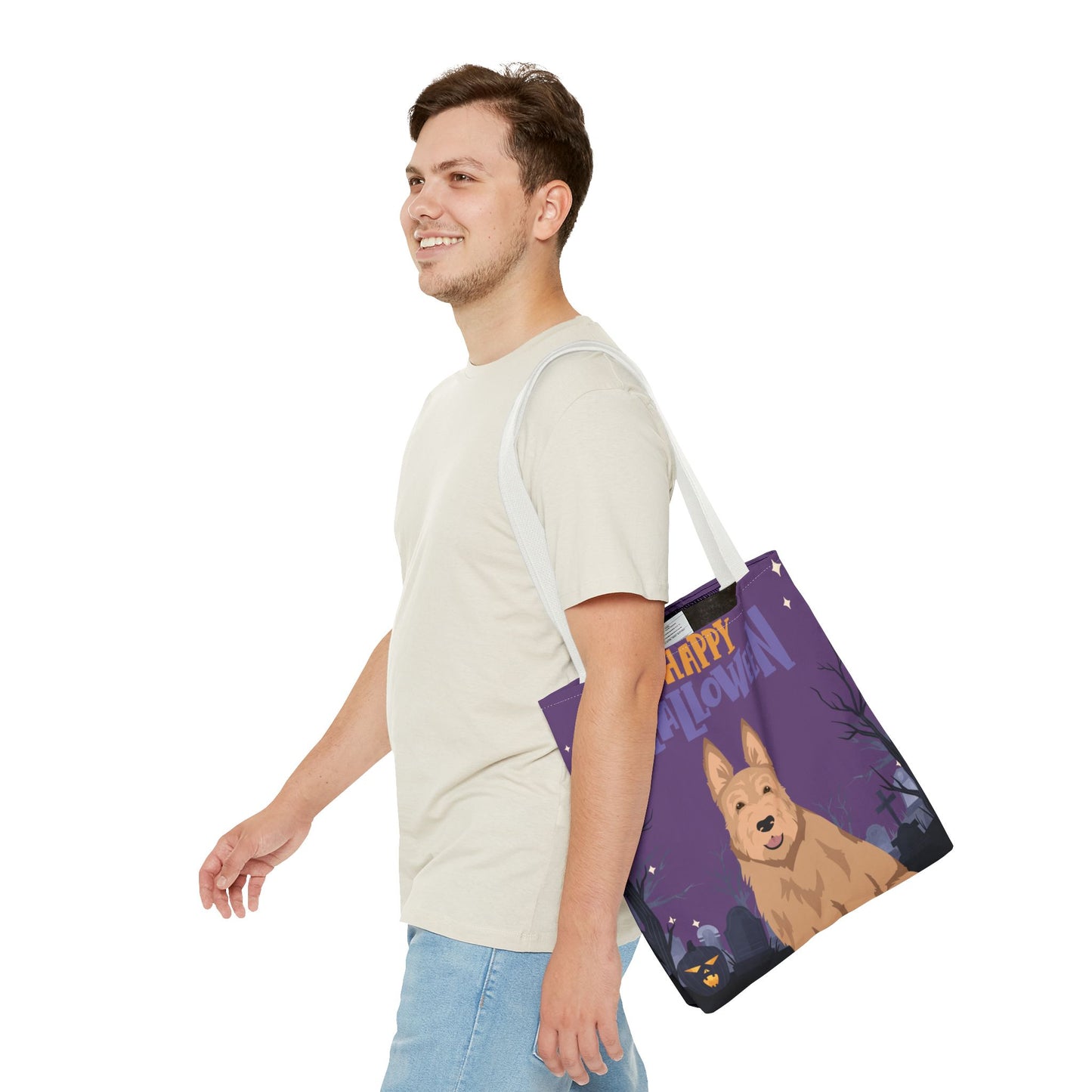 Berger Picard Dog Happy Halloween Tote Bag 16x16