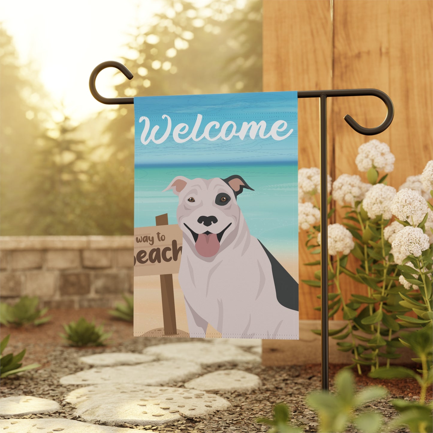 Pit Bull Dog Garden Flag