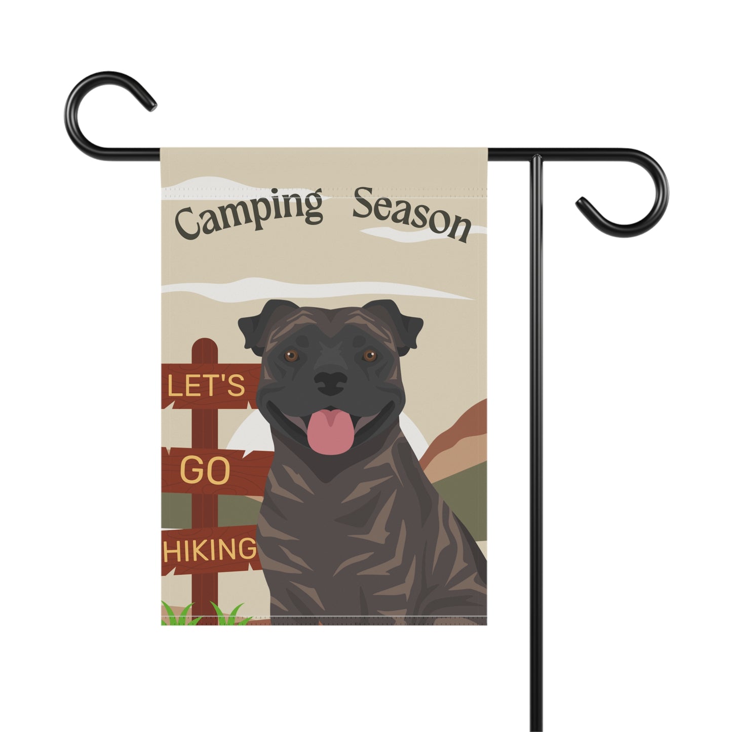 Staffordshire Bull Terrier Dog Camping Garden Flag