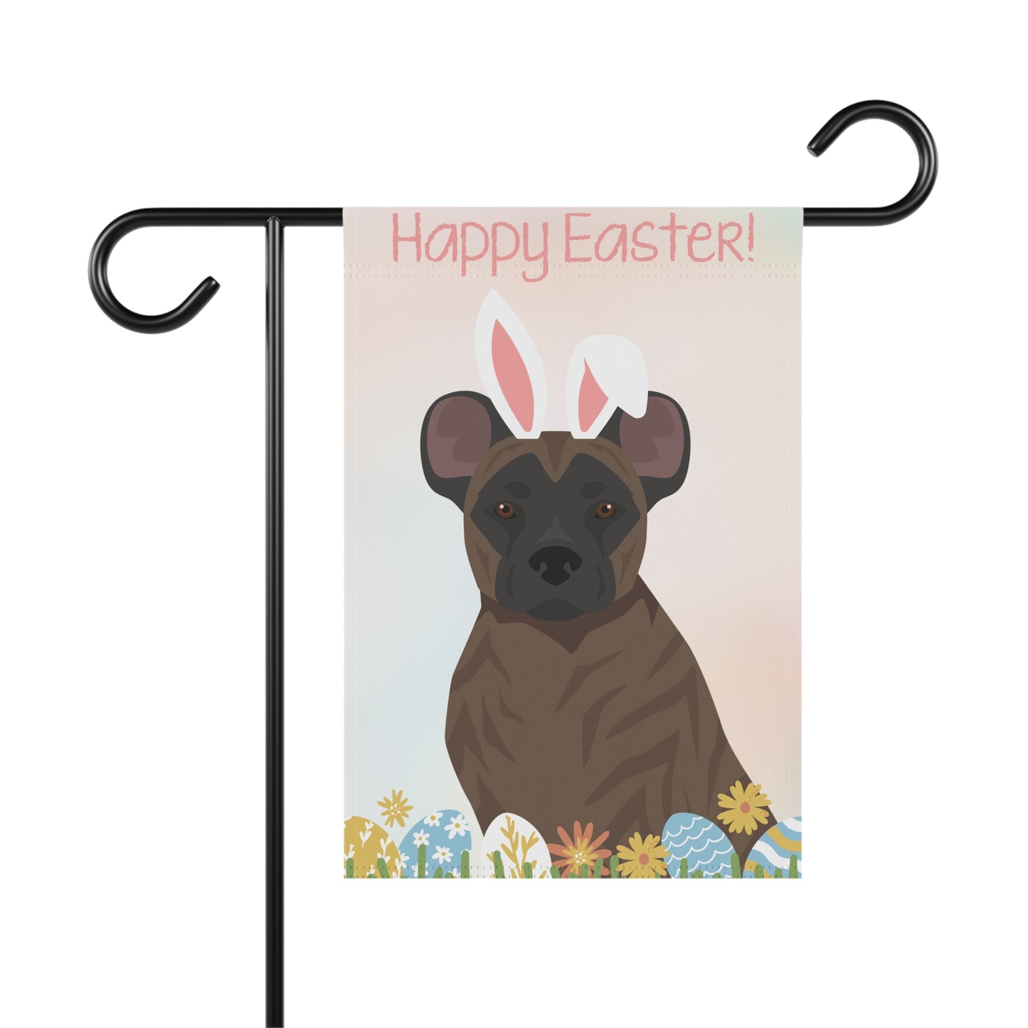 St Miguel Cattle Dog Happy Easter Garden Flag