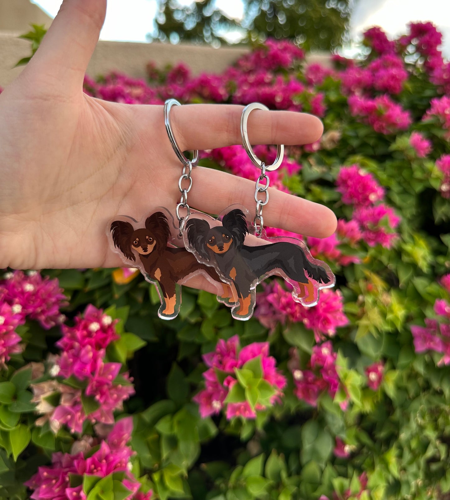 Russian Toy Dog 2.5in Acrylic Keychain