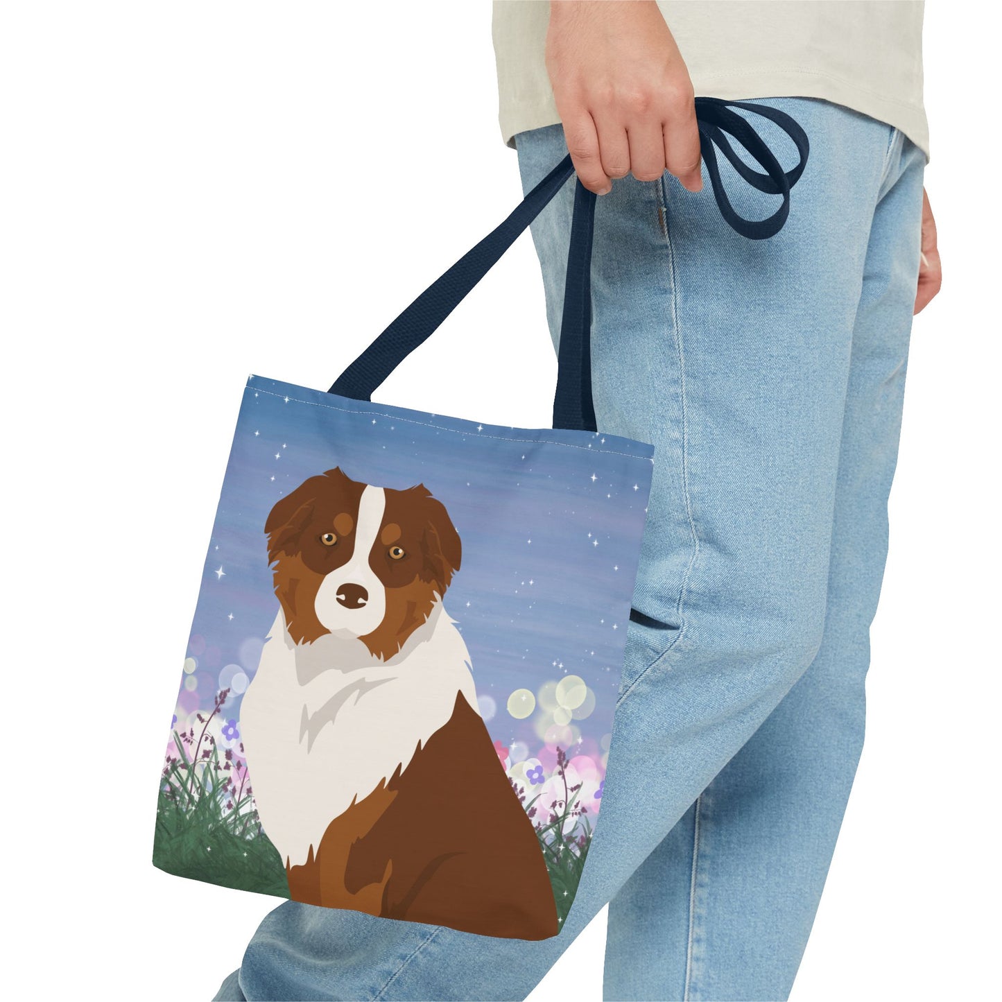 Australian Shepherd Dog Tote Bag 13x13