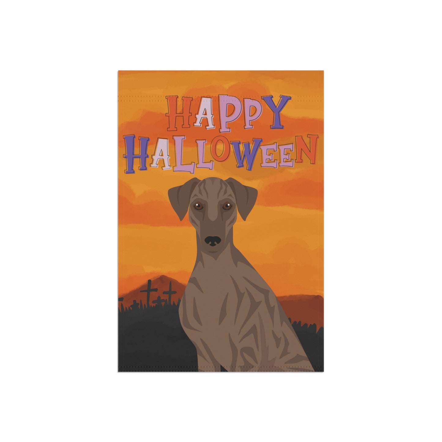Sloughi Dog Halloween Garden Flag