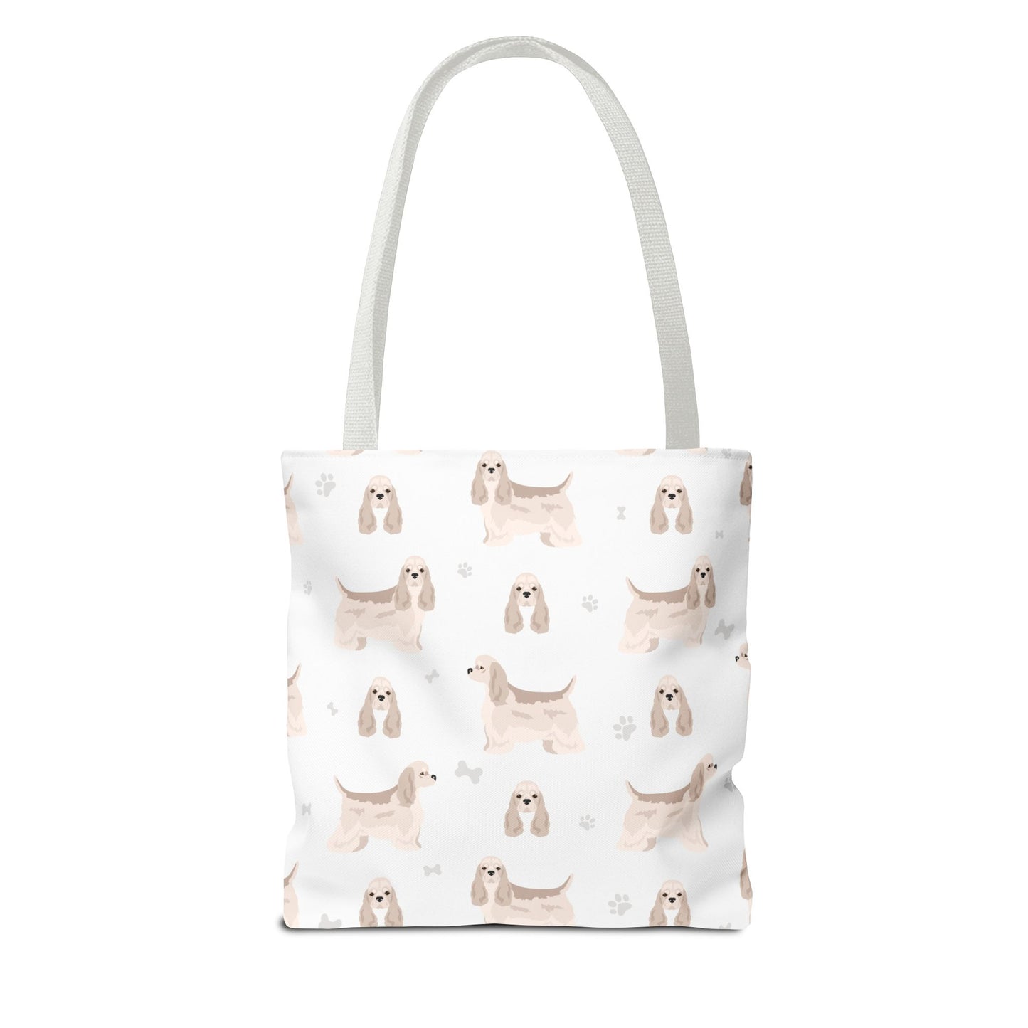 American Cocker Spaniel Dog Tote Bag, Cocker Spaniel Dog Mom Gift