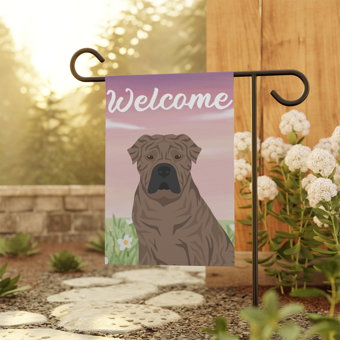 Presa Canario Dog Welcome Garden Flag